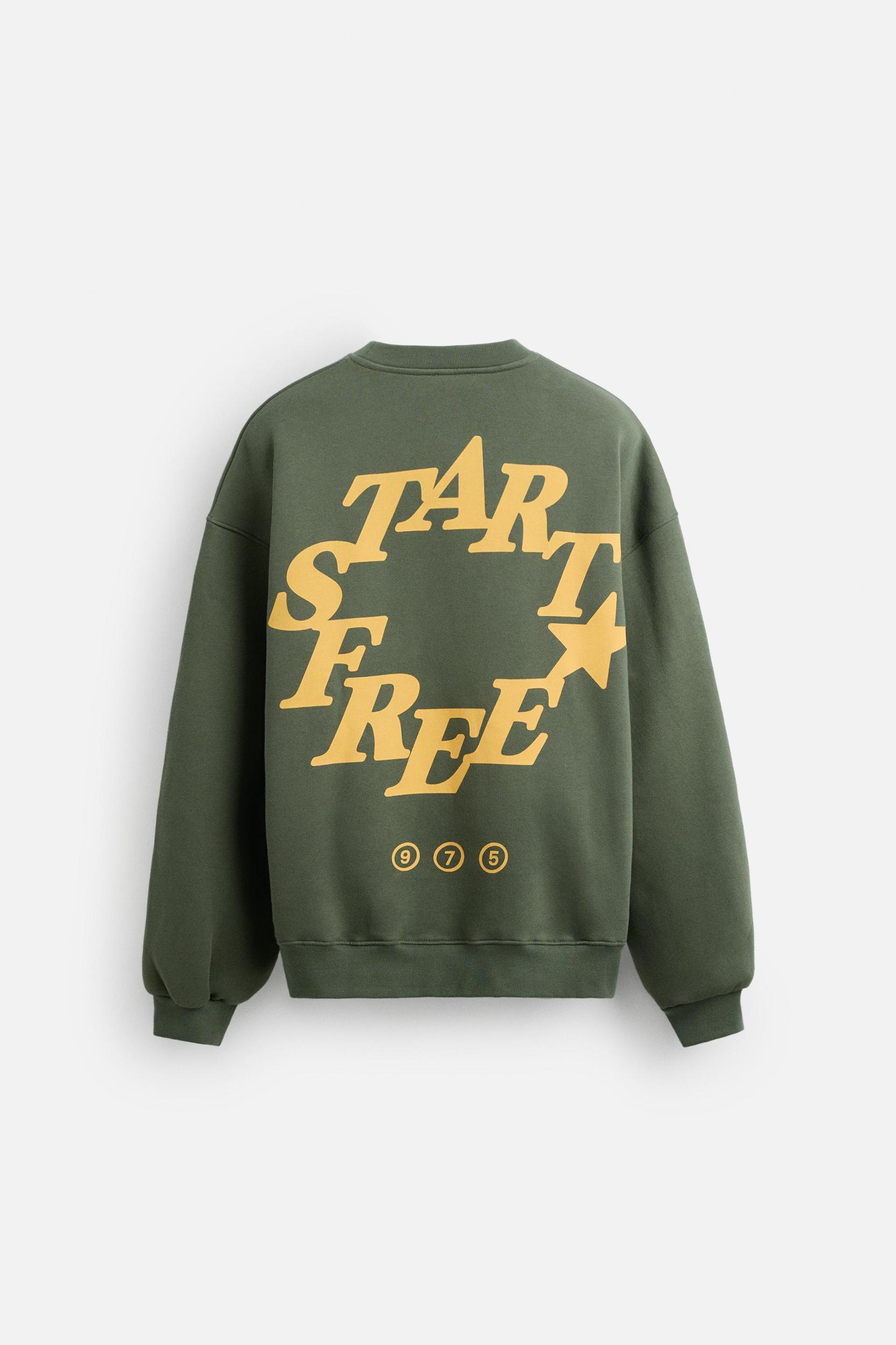 BOXY FIT PRINTED SWEATSHIRT Product Image