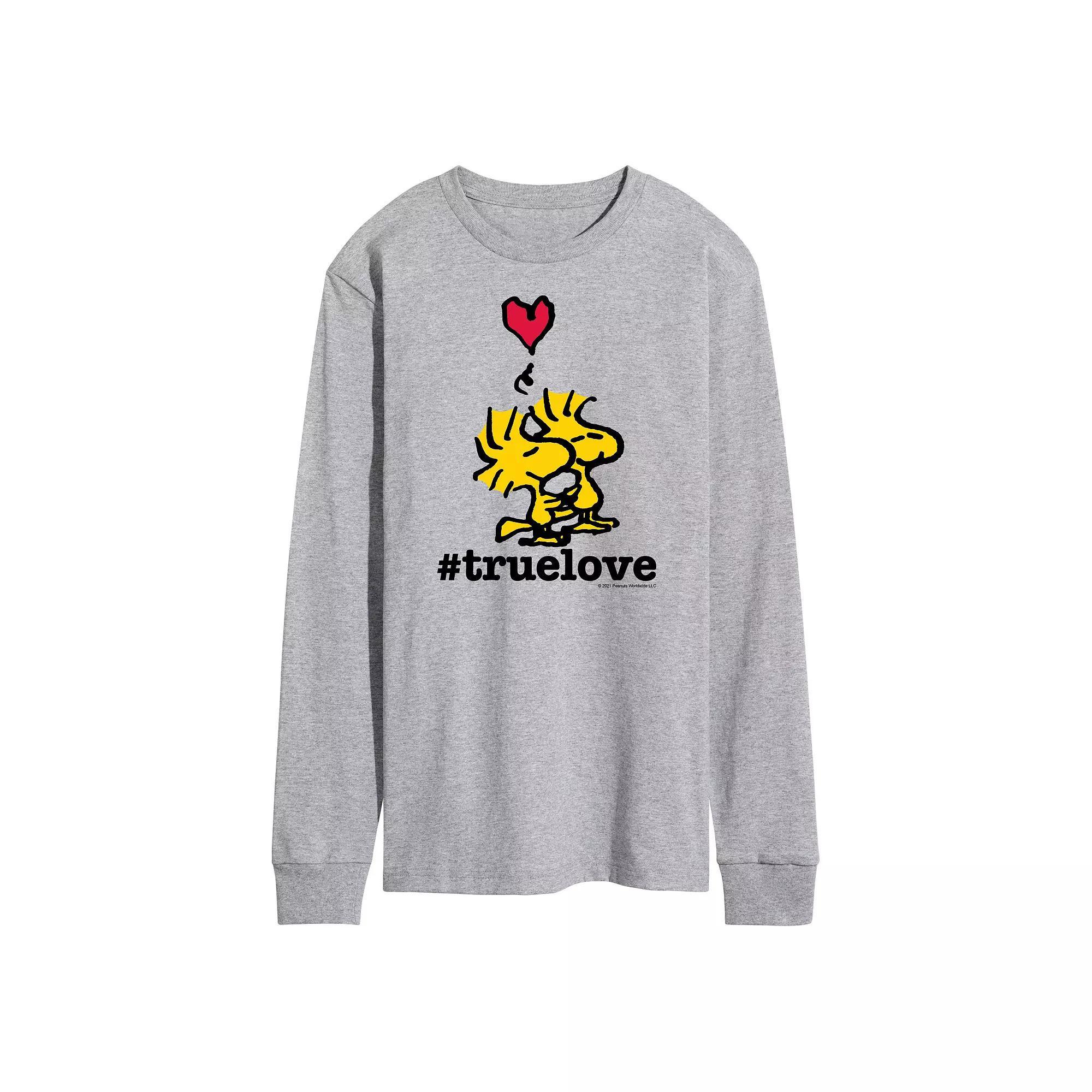 Mens Peanuts True Love Long Sleeve Tee Product Image