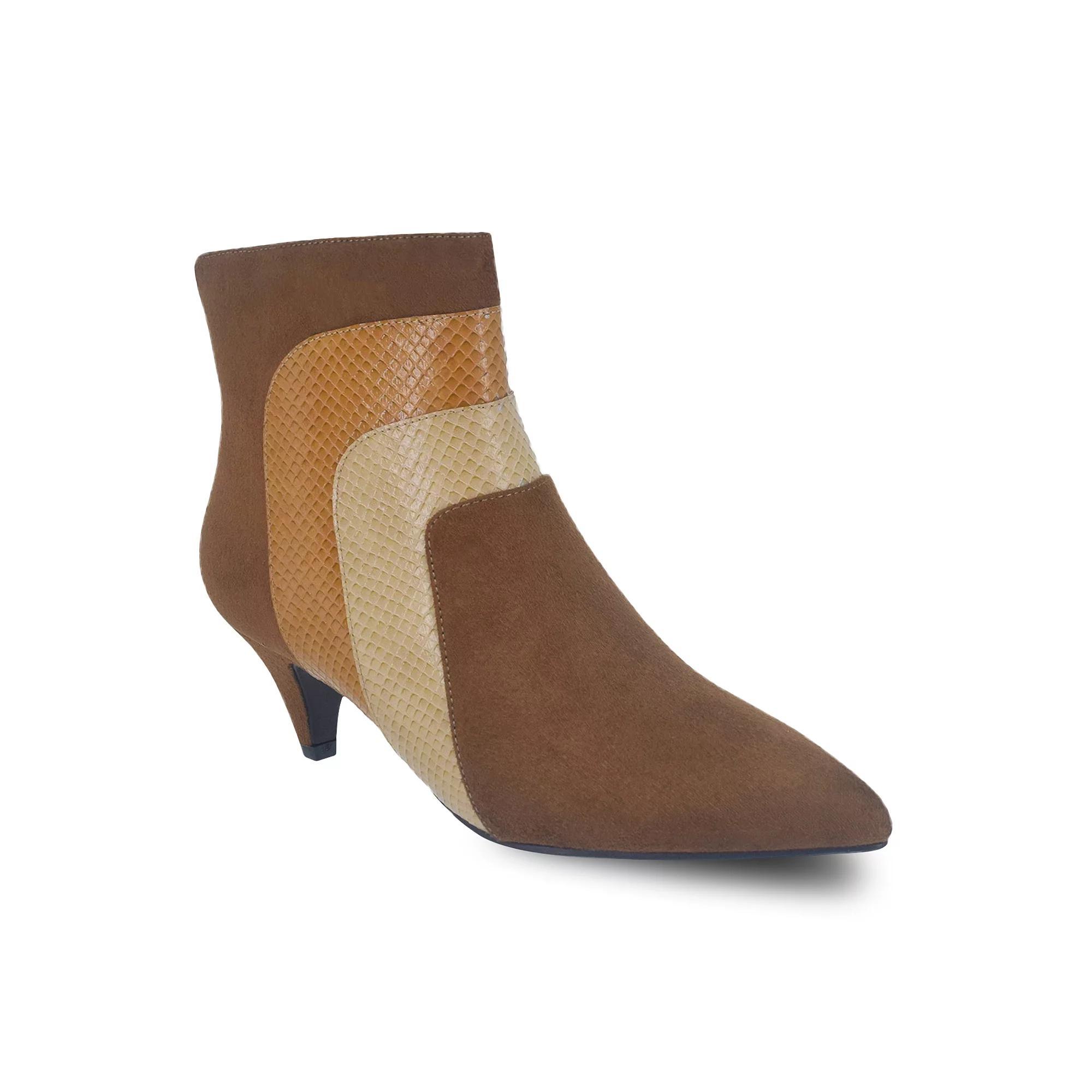 Impo Eila Multi Texture Women's Ankle Boots, Size: 7, Toffee Team Product Image