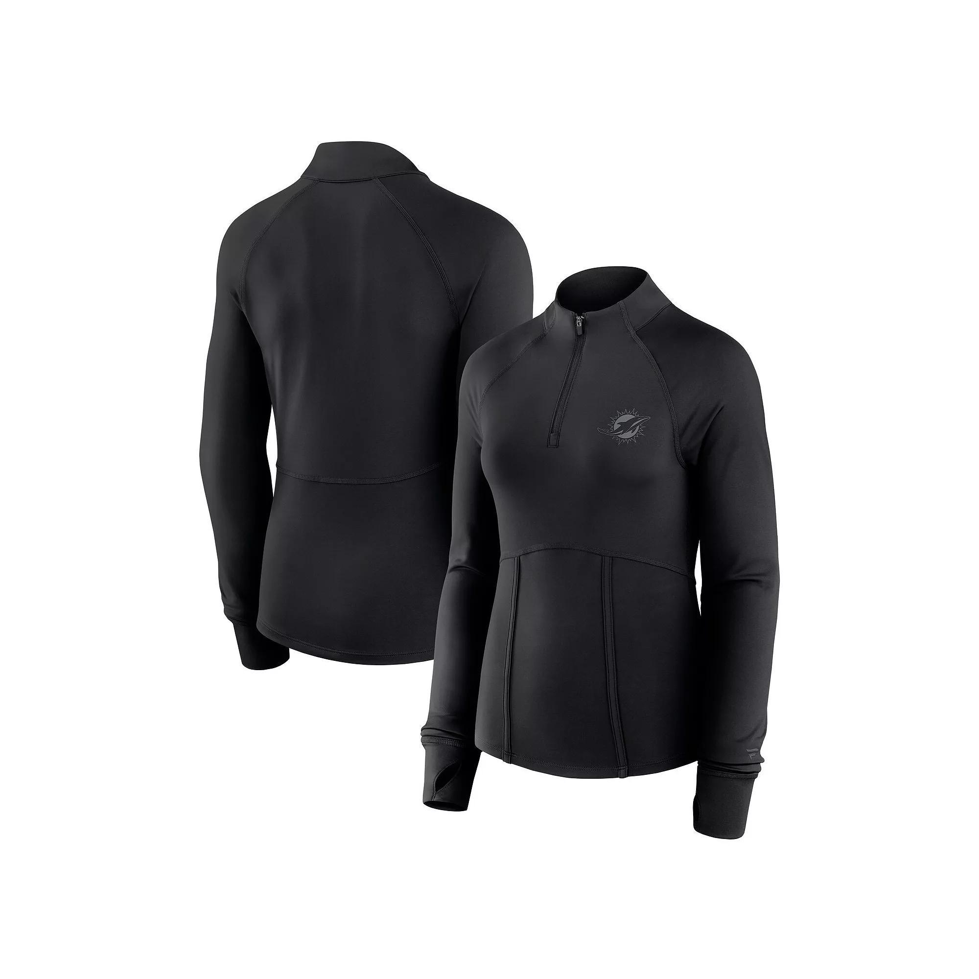 Women's Fanatics  Green Green Bay Packers Elements Raglan Quarter-Zip Jacket, Size: 2XL Product Image