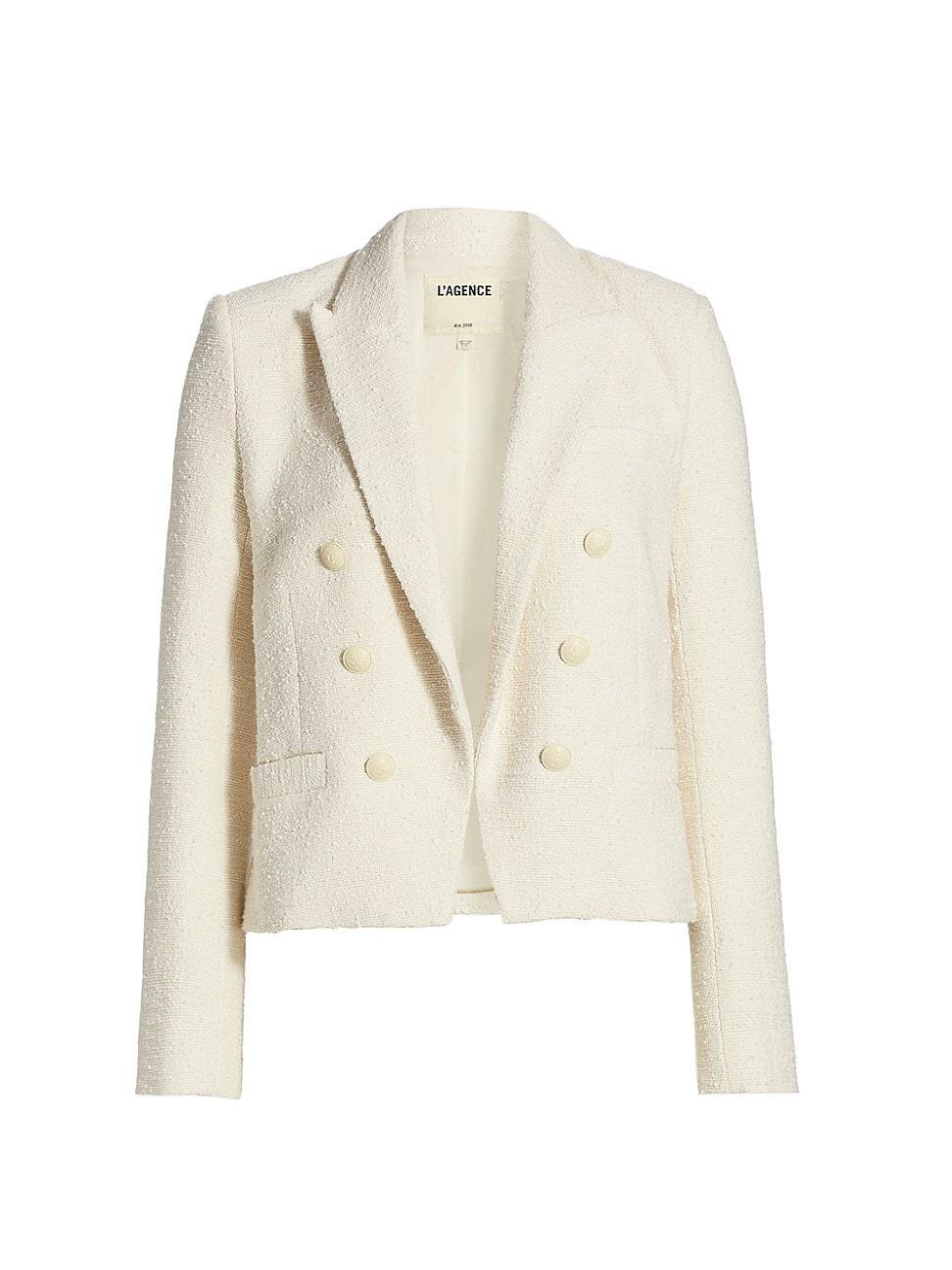 Brooke Double Breasted Crop Blazer L'AGENCE Product Image