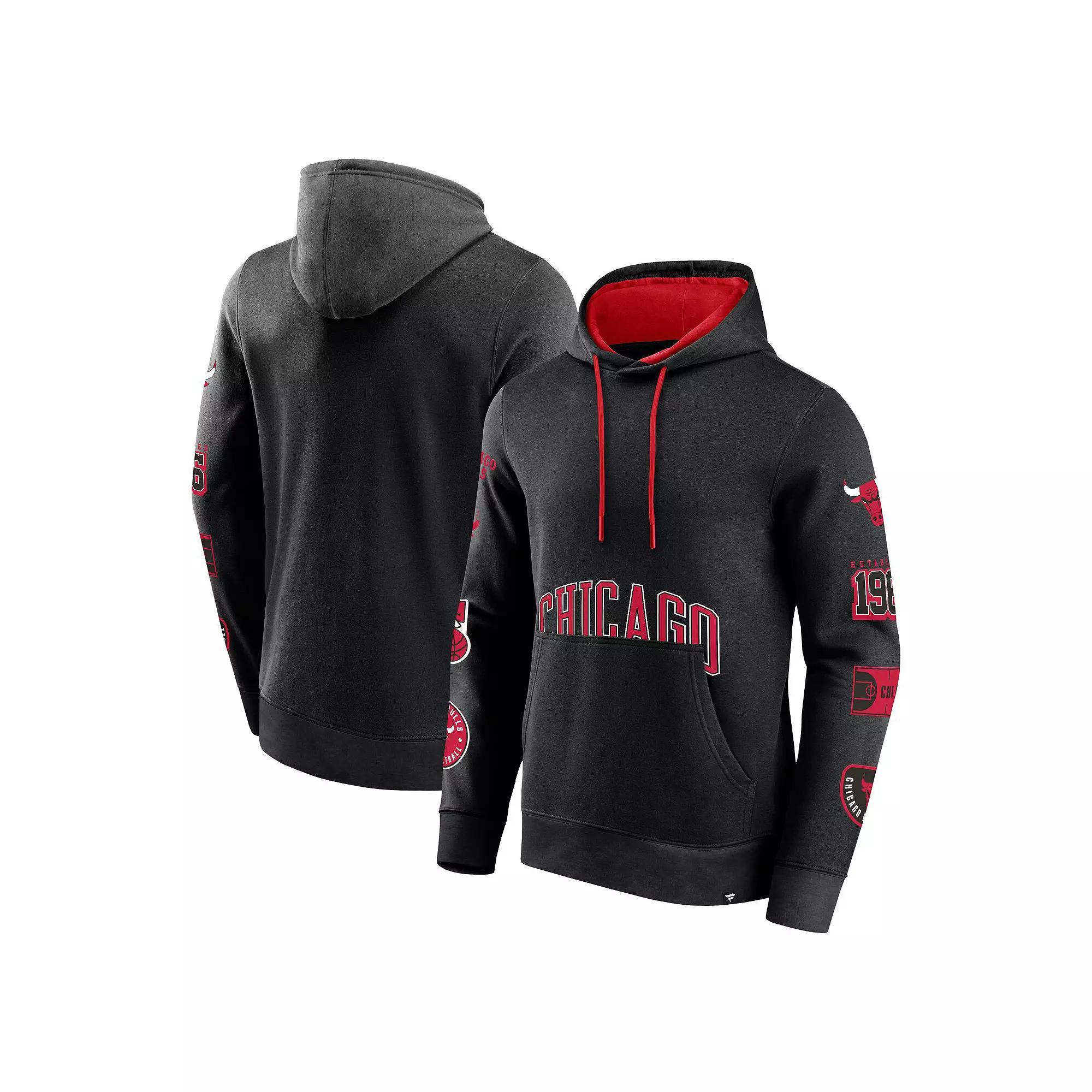 Mens Fanatics Branded Chicago Bulls Home Court Pullover Hoodie Product Image