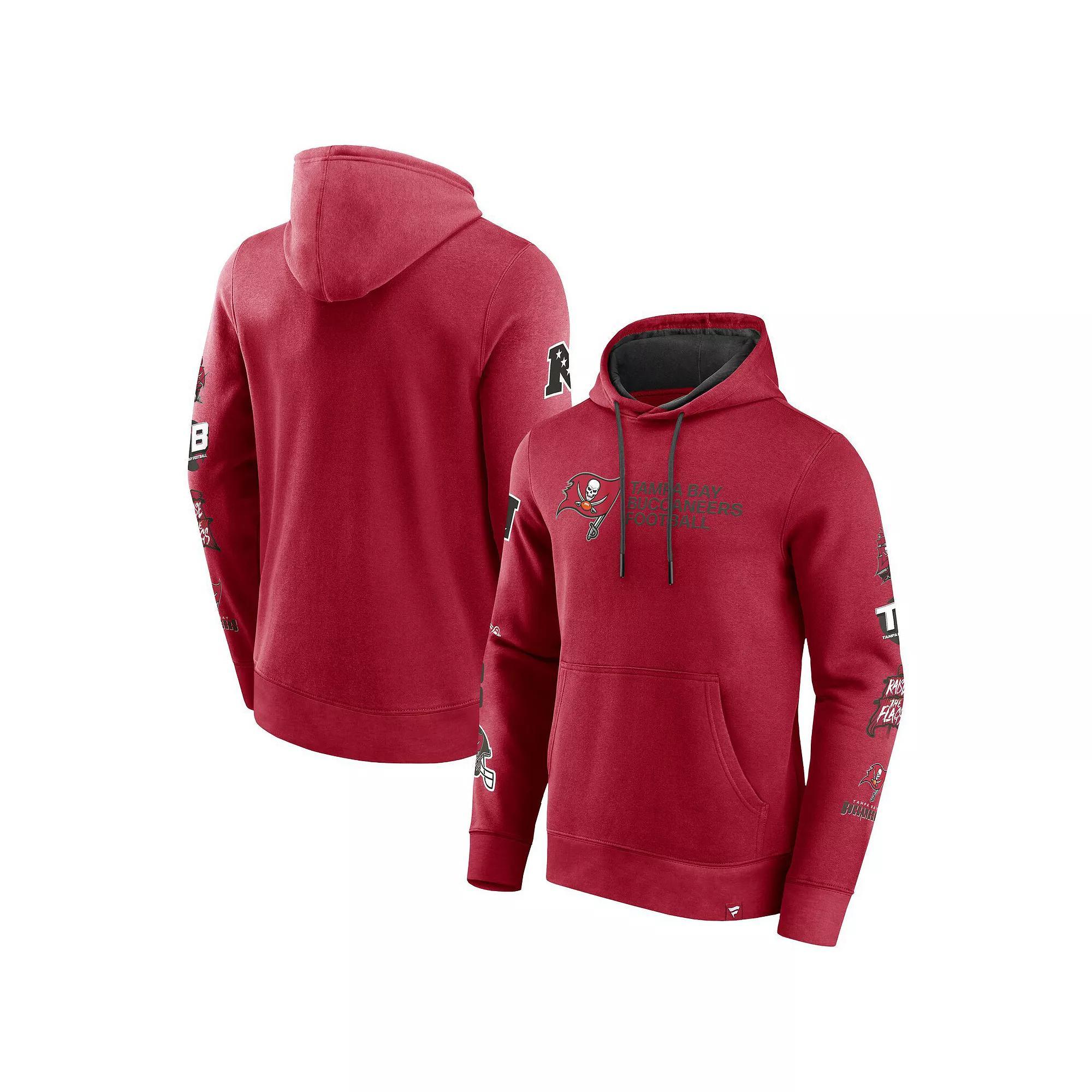 Men's Fanatics Branded Red Tampa Bay Buccaneers Extra Innings Pullover Hoodie, Size: XL Product Image