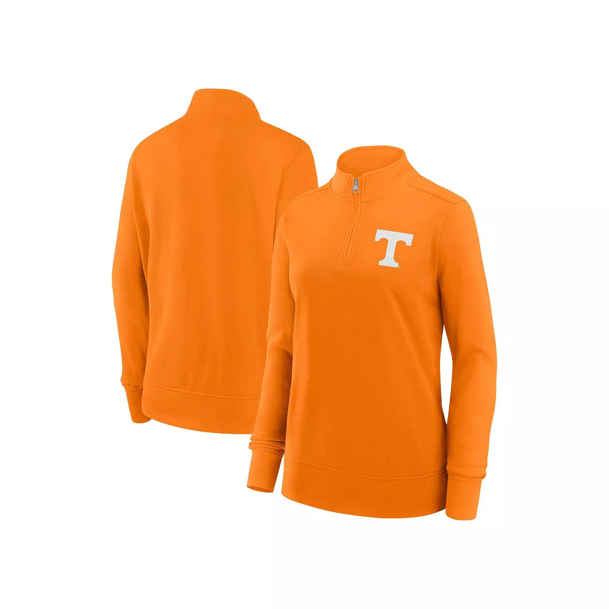 Women's Fanatics Tennessee Orange Tennessee Volunteers Velocity French Terry Quarter-Zip Jacket, Size: Large Product Image