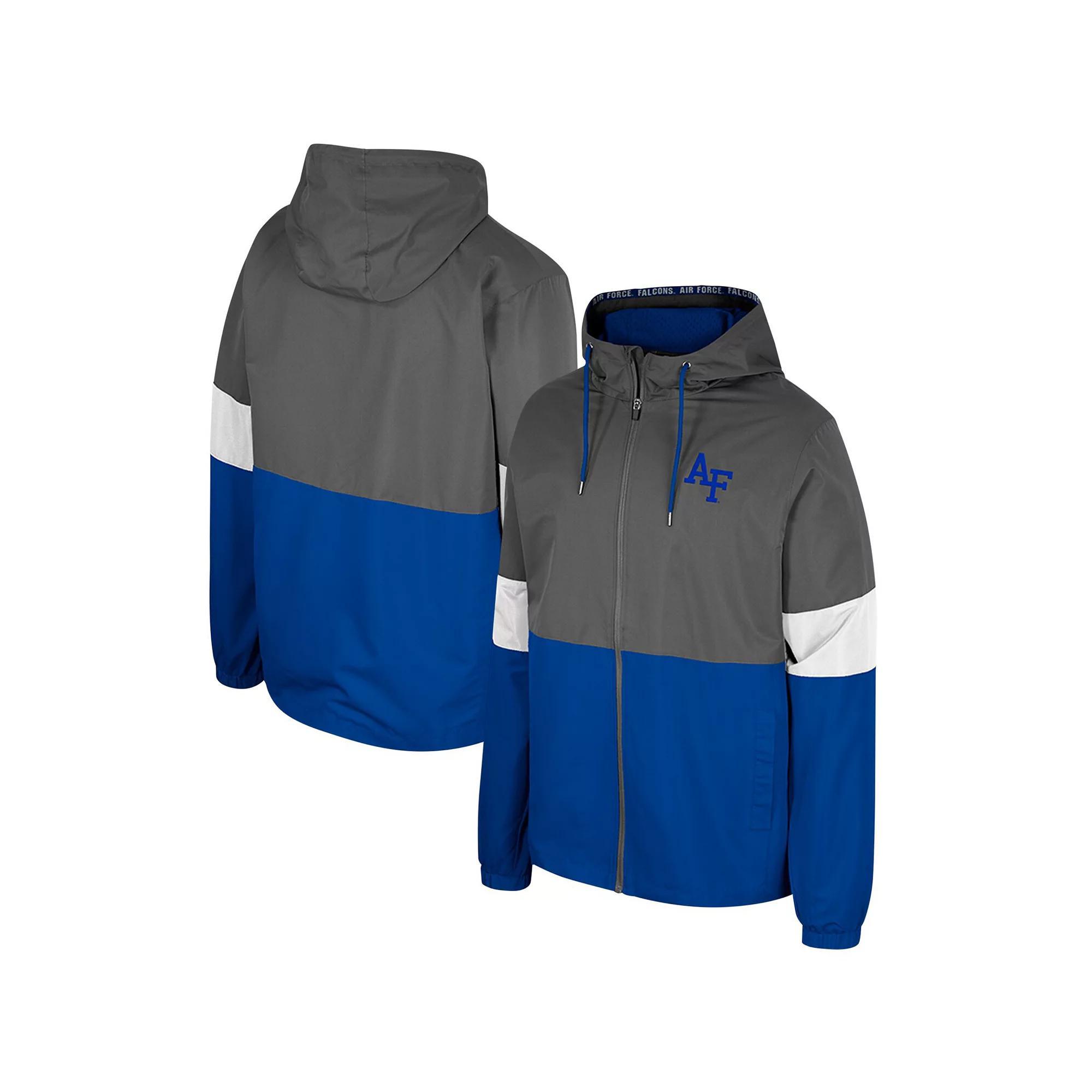 Men's Colosseum Charcoal Air Force Falcons Miles Full-Zip Hoodie Jacket, Size: XL, Afa Charco Product Image