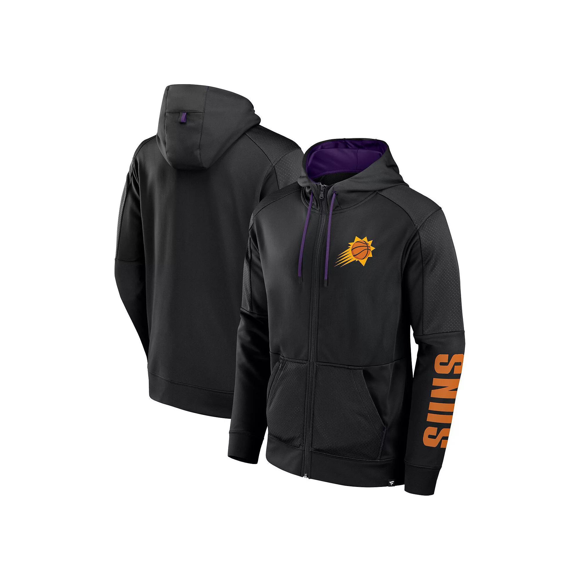 Men's Fanatics  Black Phoenix Suns Baller Defender Performance Full-Zip Hoodie, Size: Small, Phx Black Product Image