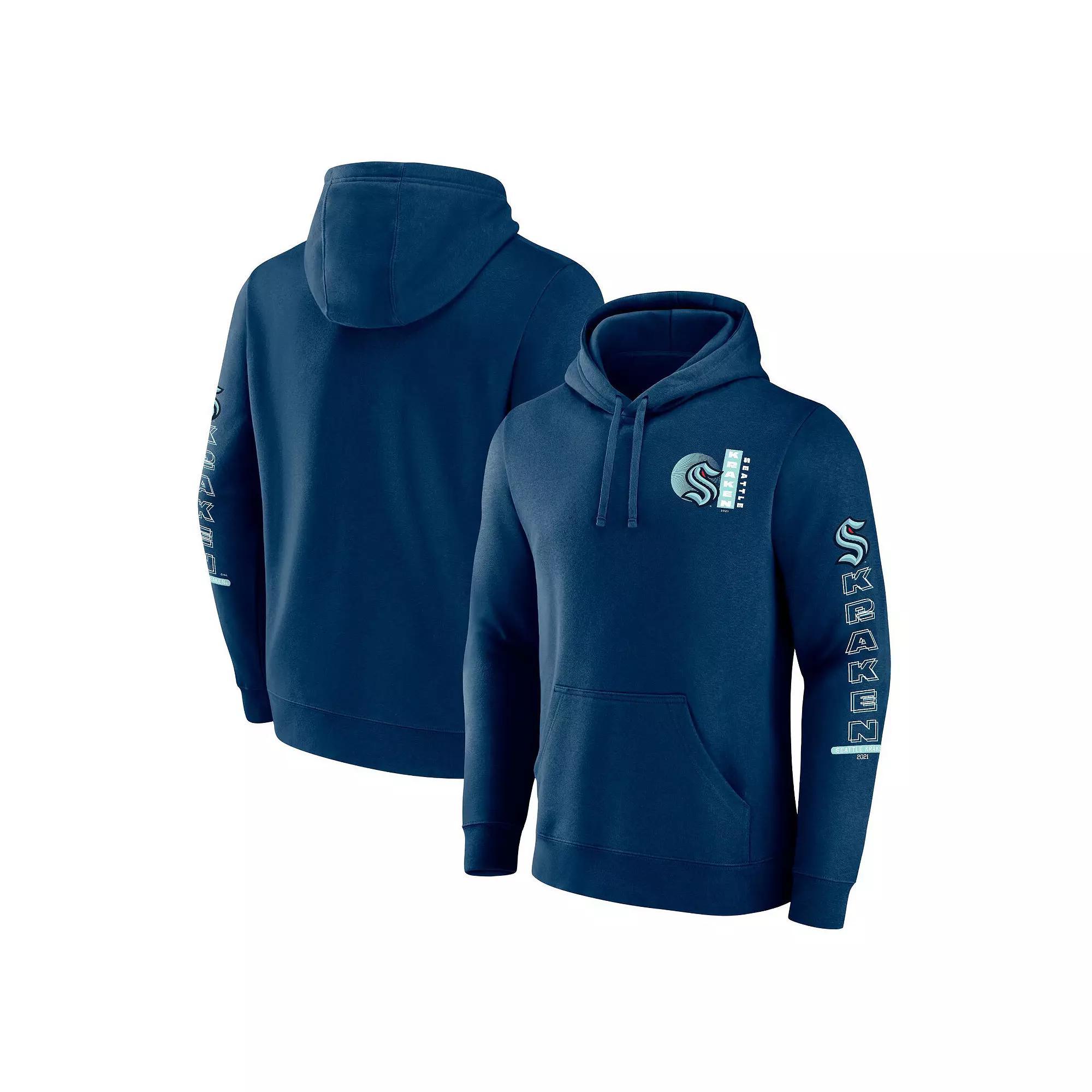 Men's Fanatics Navy Montreal Canadiens Revolution Pullover Hoodie, Size: Medium, Cnd Blue Product Image