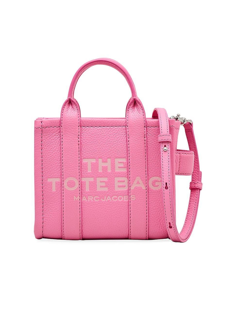 Womens The Leather Crossbody Tote Bag Product Image