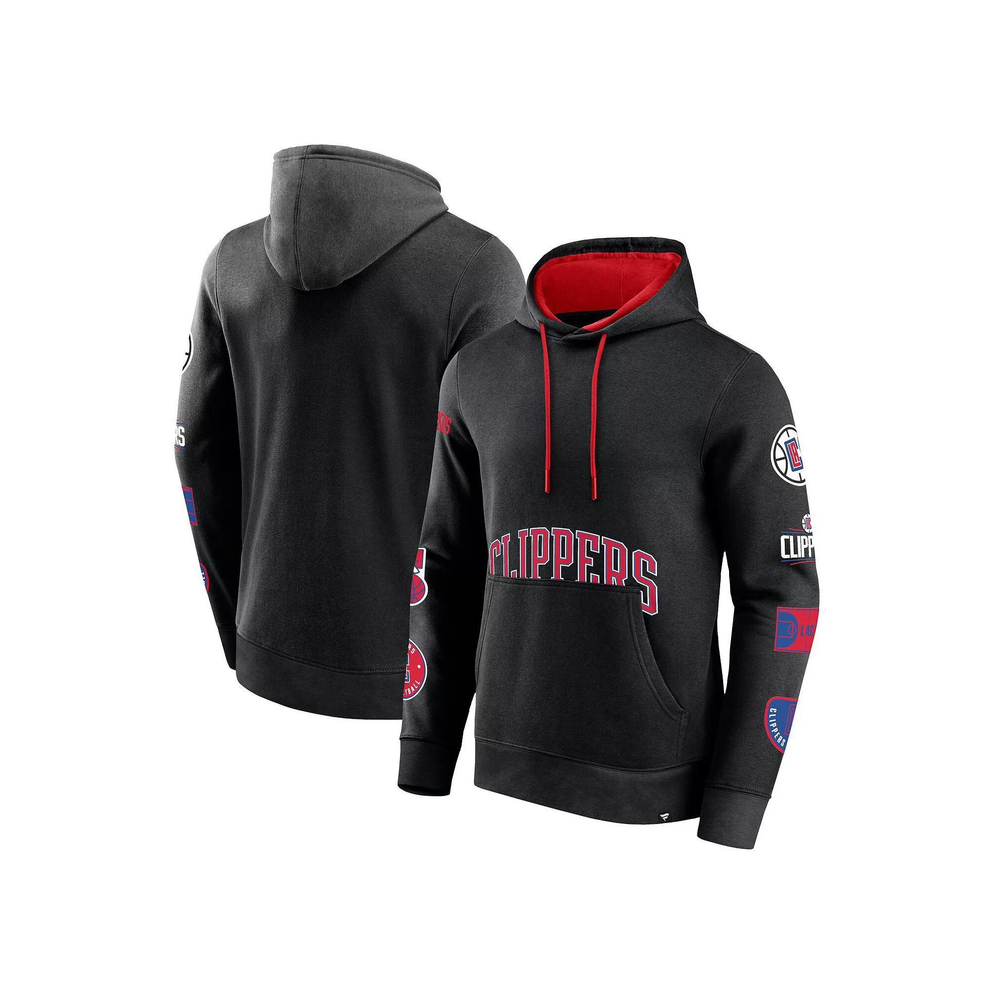 Men's Fanatics Black Oklahoma City Thunder Home Court Pullover Hoodie, Size: Medium Product Image