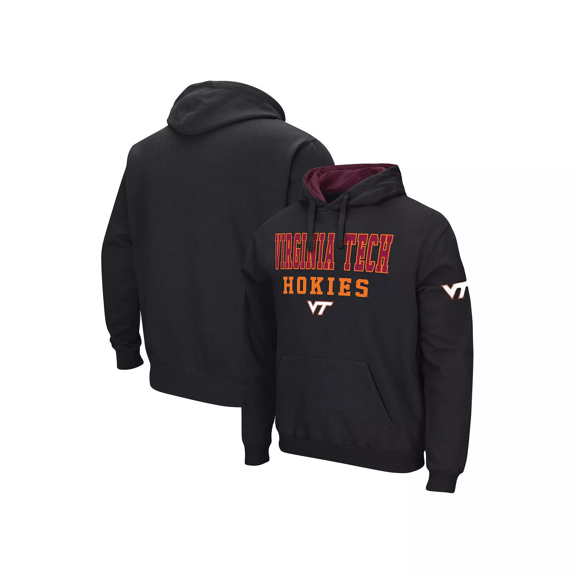 Men's Colosseum Black Virginia Tech Hokies Sunrise Pullover Hoodie, Size: XL Product Image