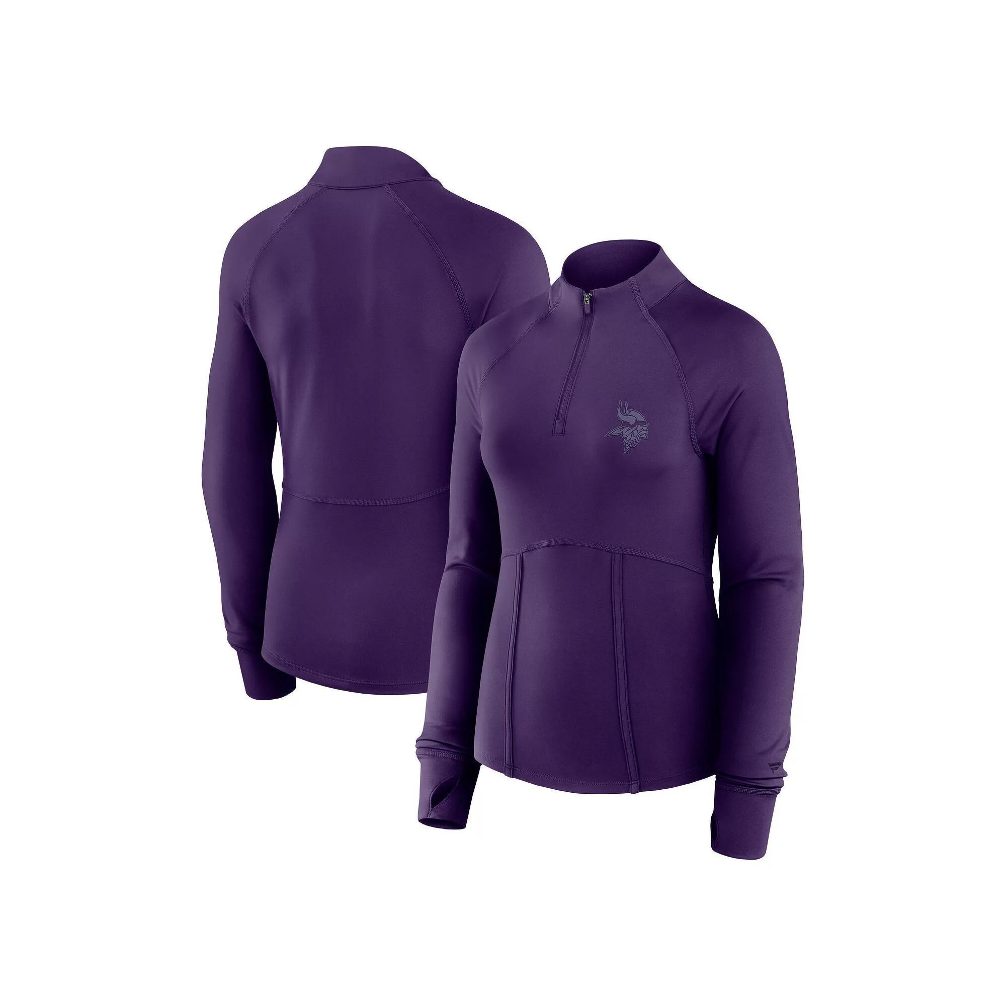 Women's Fanatics Black Chicago Bulls Elements Match Raglan Quarter-Zip Jacket, Size: 2XL Product Image