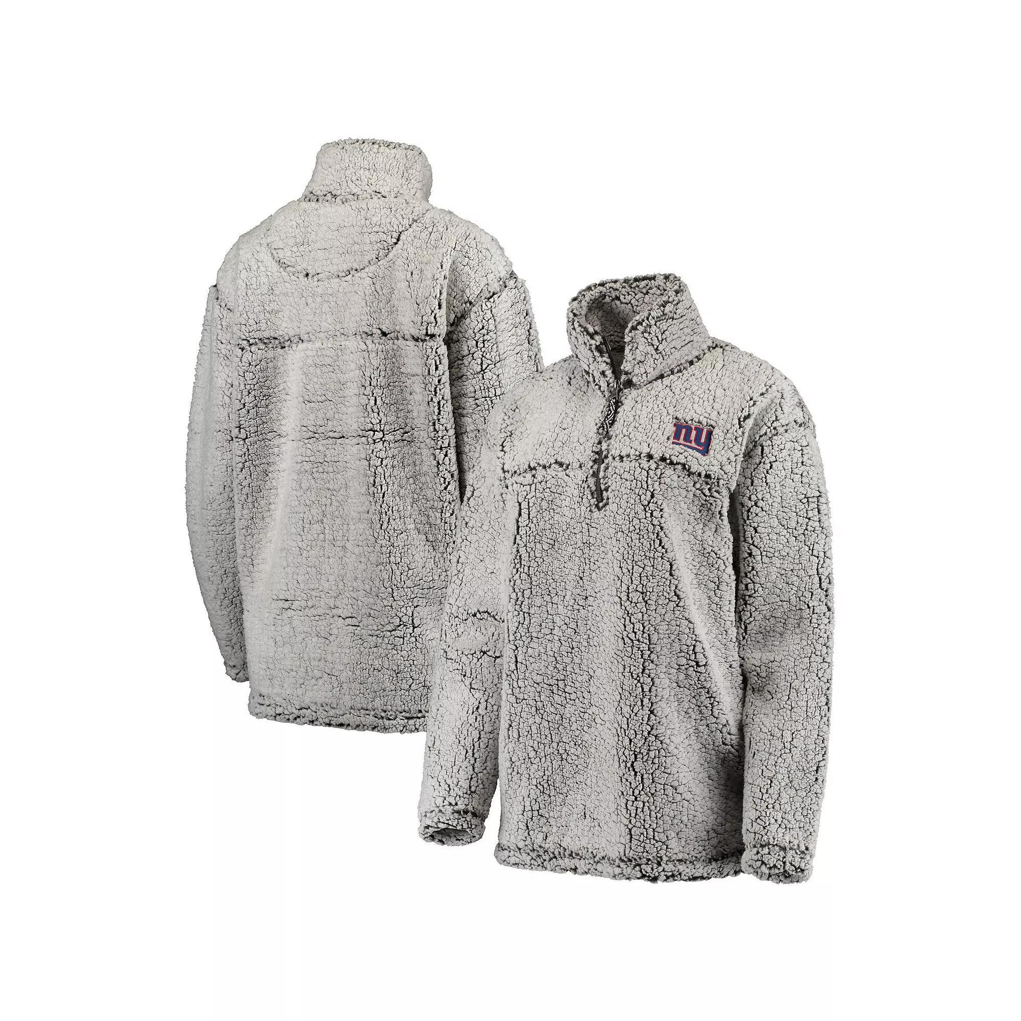 Women's G-III 4Her by Carl Banks Gray Arizona Cardinals Sherpa Quarter-Zip Pullover Jacket, Size: Small, Grey Product Image