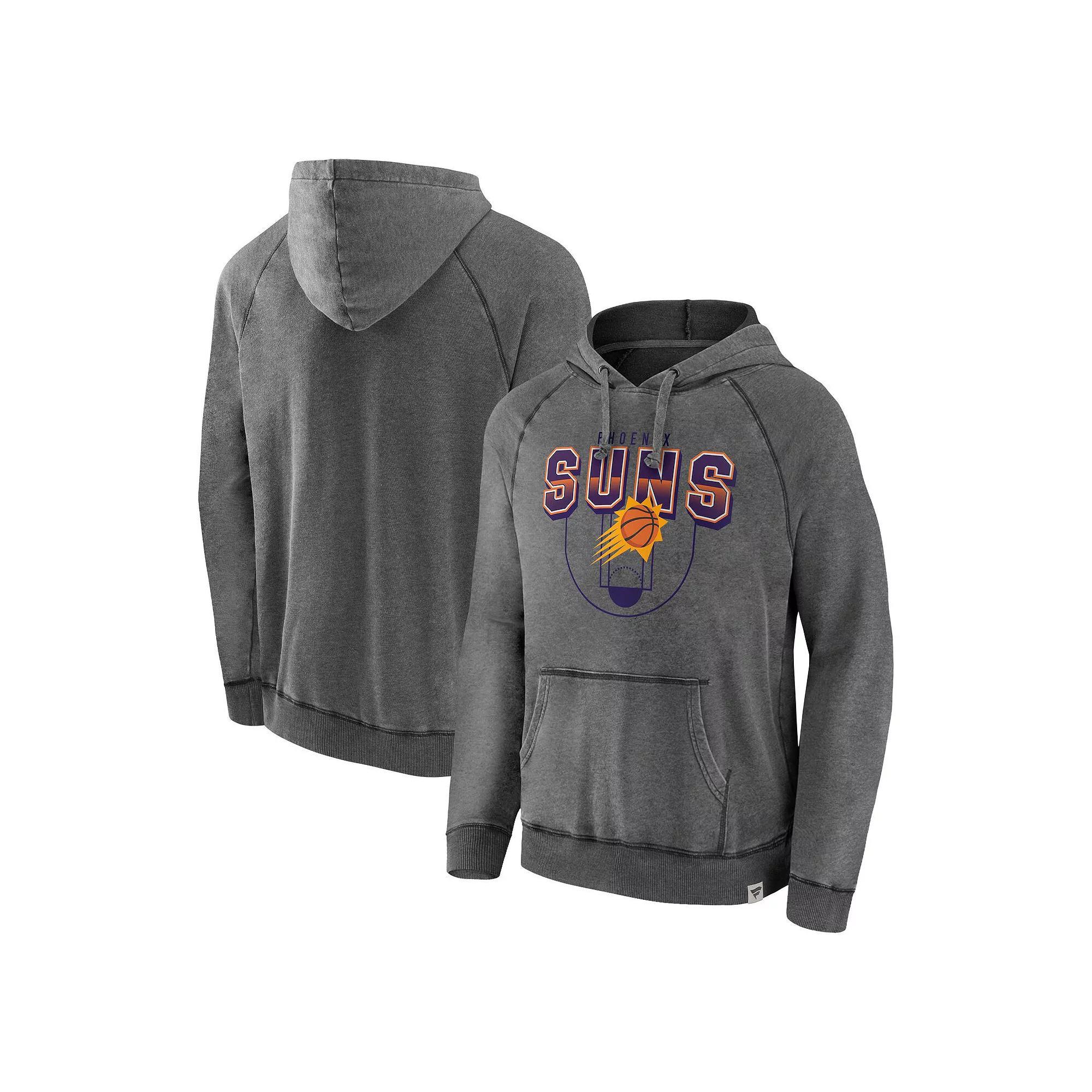 Mens Fanatics Branded Gray Phoenix Suns Acquisition True Classics Vintage Snow Wash Pullover Hoodie Product Image