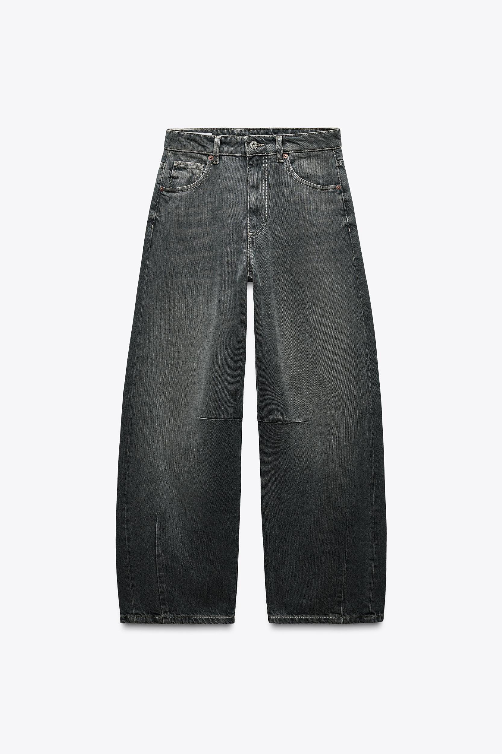 TRF MID WAIST BAGGY BALLOON JEANS Product Image