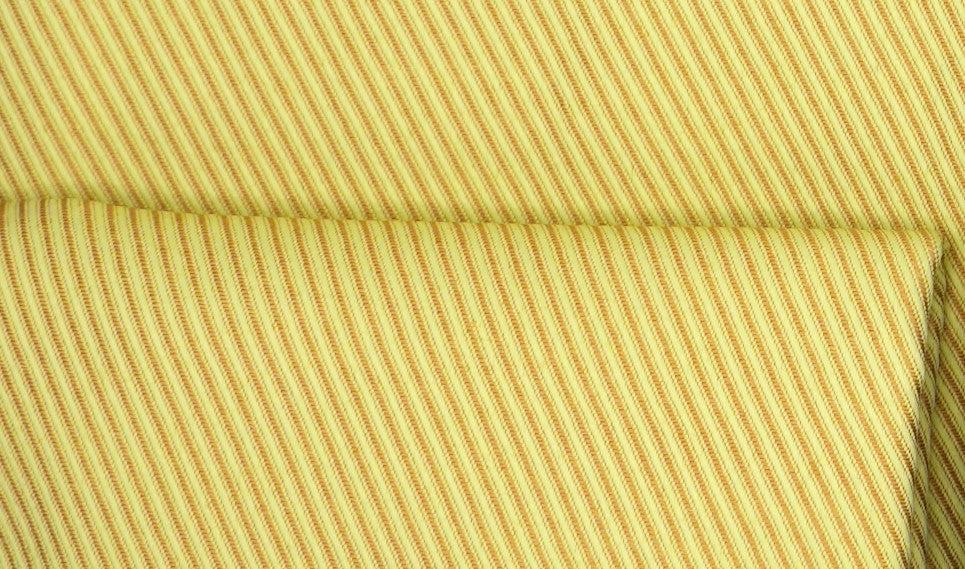 Tan Pin Striped Dress Shirt Set with Tie and Handkerchief Product Image