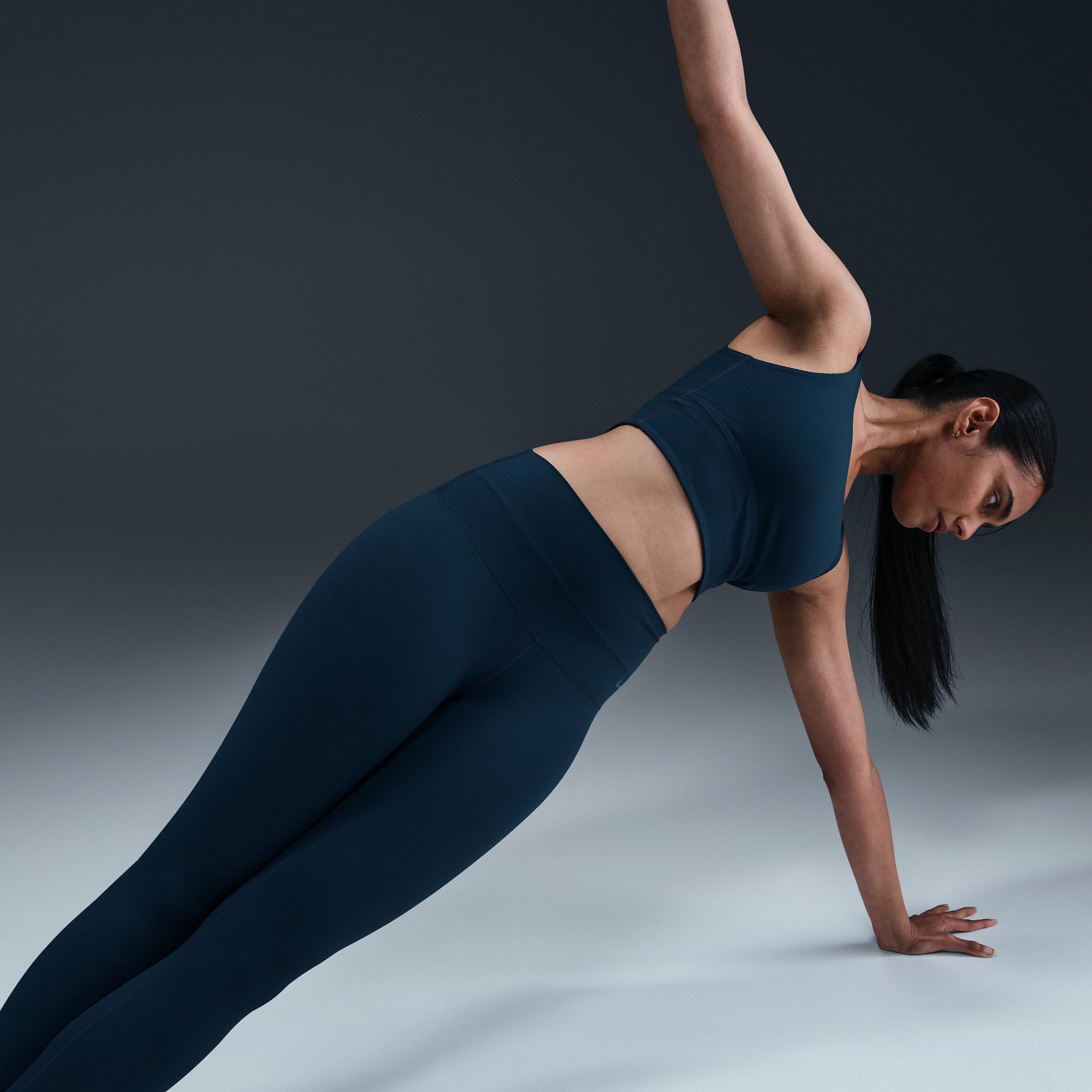 Nike Women's Zenvy Rib Gentle-Support High-Waisted 7/8 Leggings Product Image