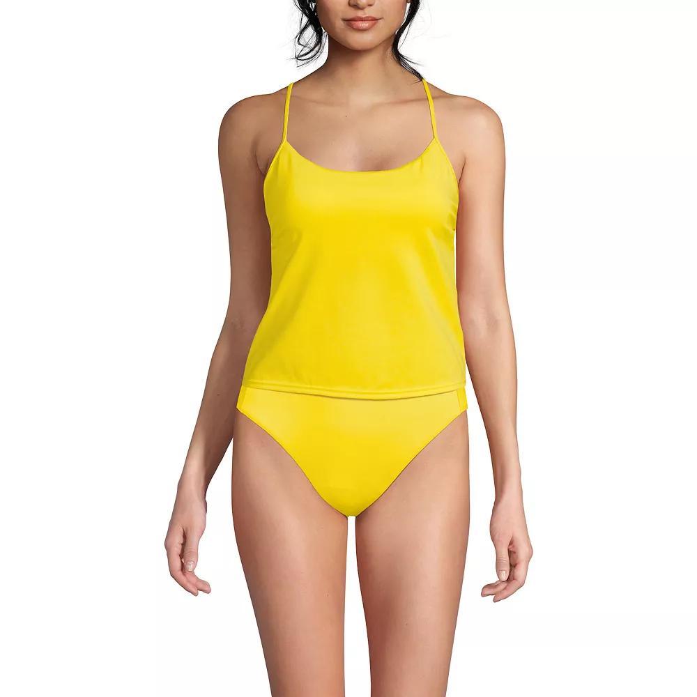 Women's Lands' End Tugless QuickDry Adjustable Strappy Back Swim Top, Size: 12, Bright Blue Blue Product Image