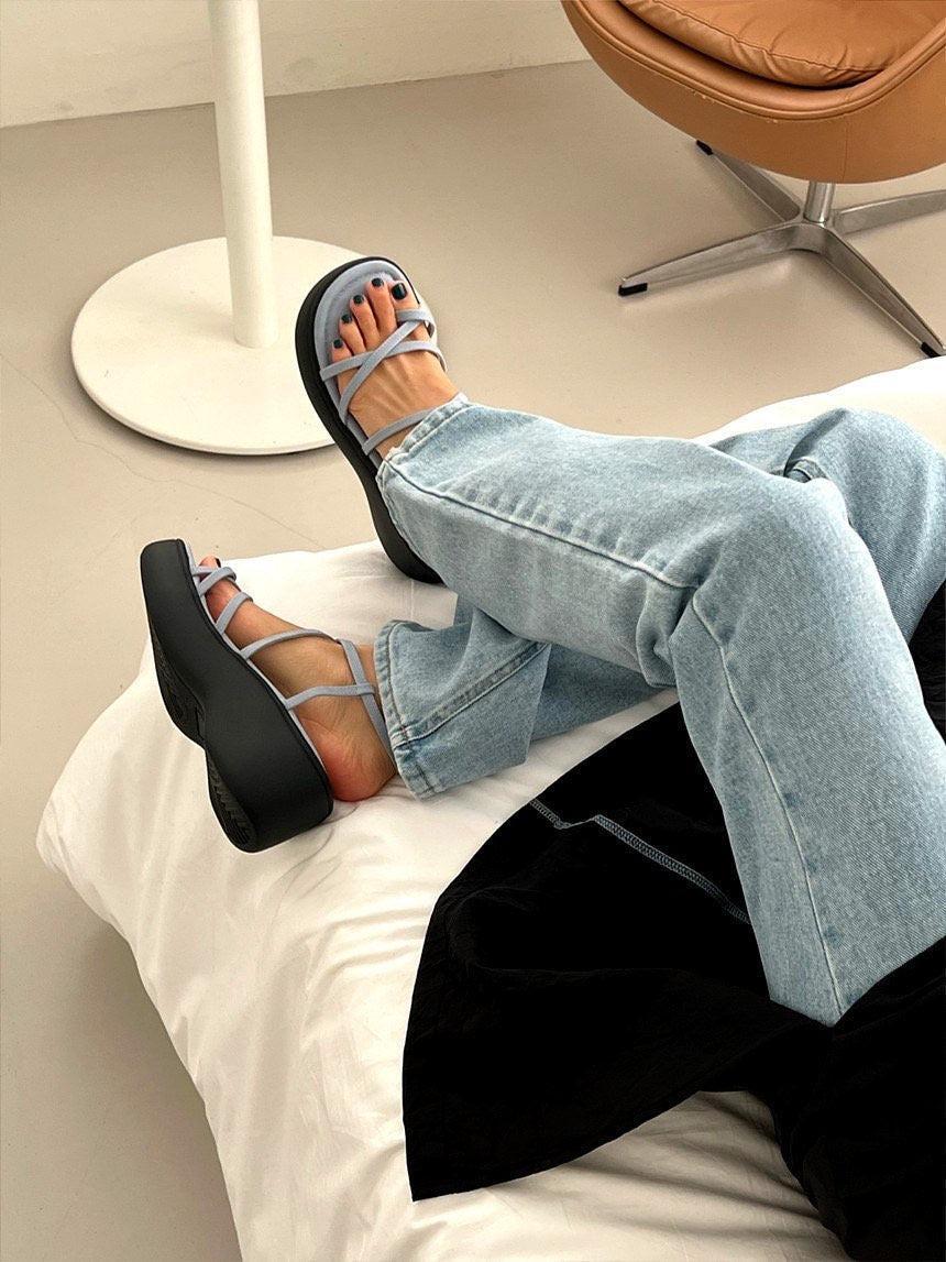 Lottie Sandal in Blue Product Image