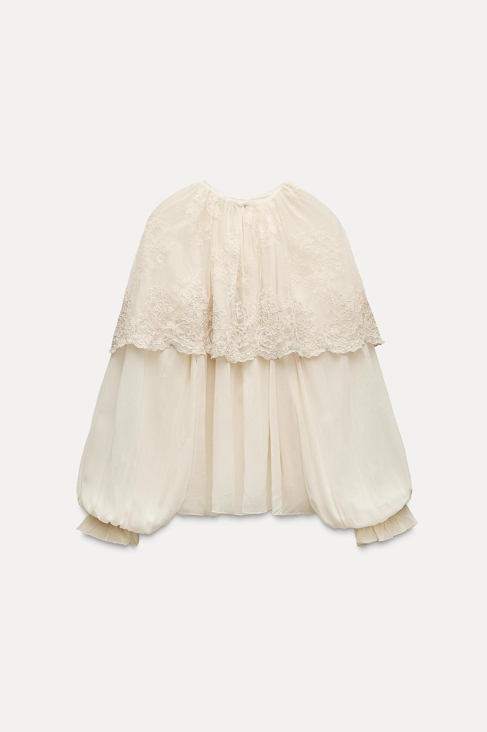 ROMANTIC CAPE BLOUSE ZW COLLECTION Product Image