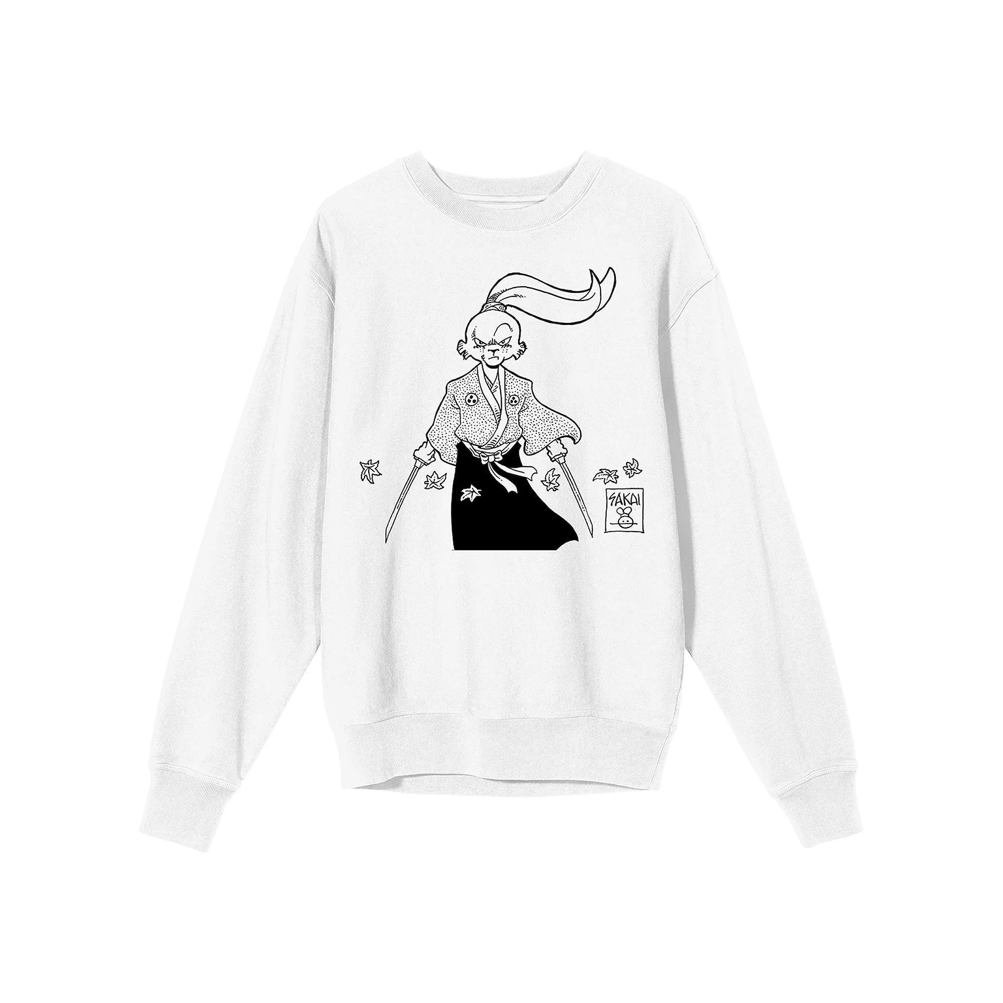 Men's Usagi Yojimbo Miyamoto Usagi Long Sleeve Graphic Tee, Size: Medium, White Product Image