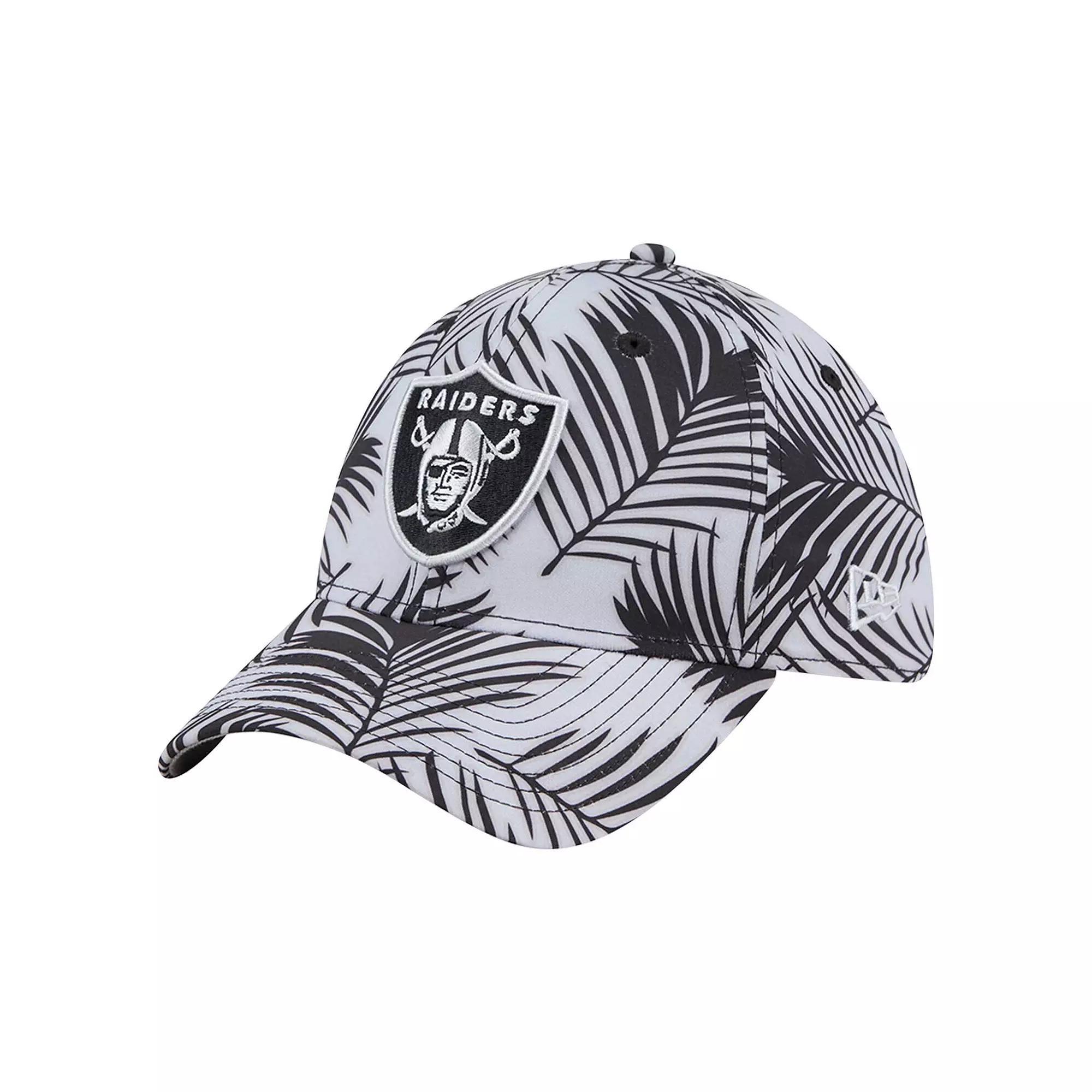 Men's New Era Gray Las Vegas Raiders Palms 39THIRTY Flex Hat, Size: Medium/Large, Lvr Grey Product Image
