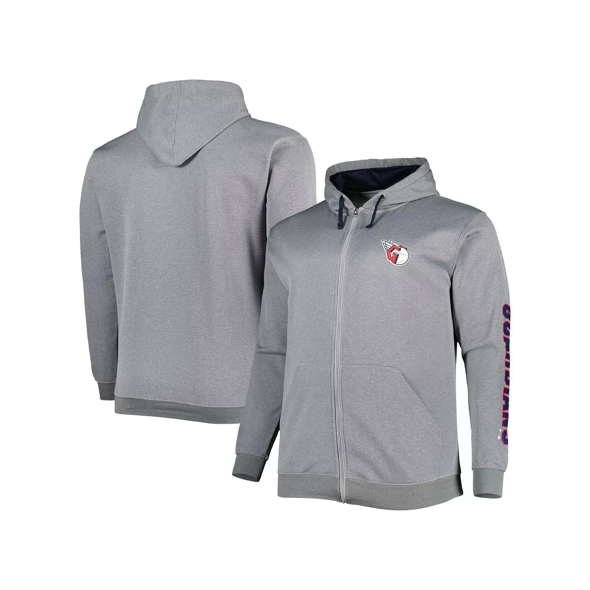 Mens Profile Ash Cleveland Guardians Big & Tall Pullover Hoodie Product Image