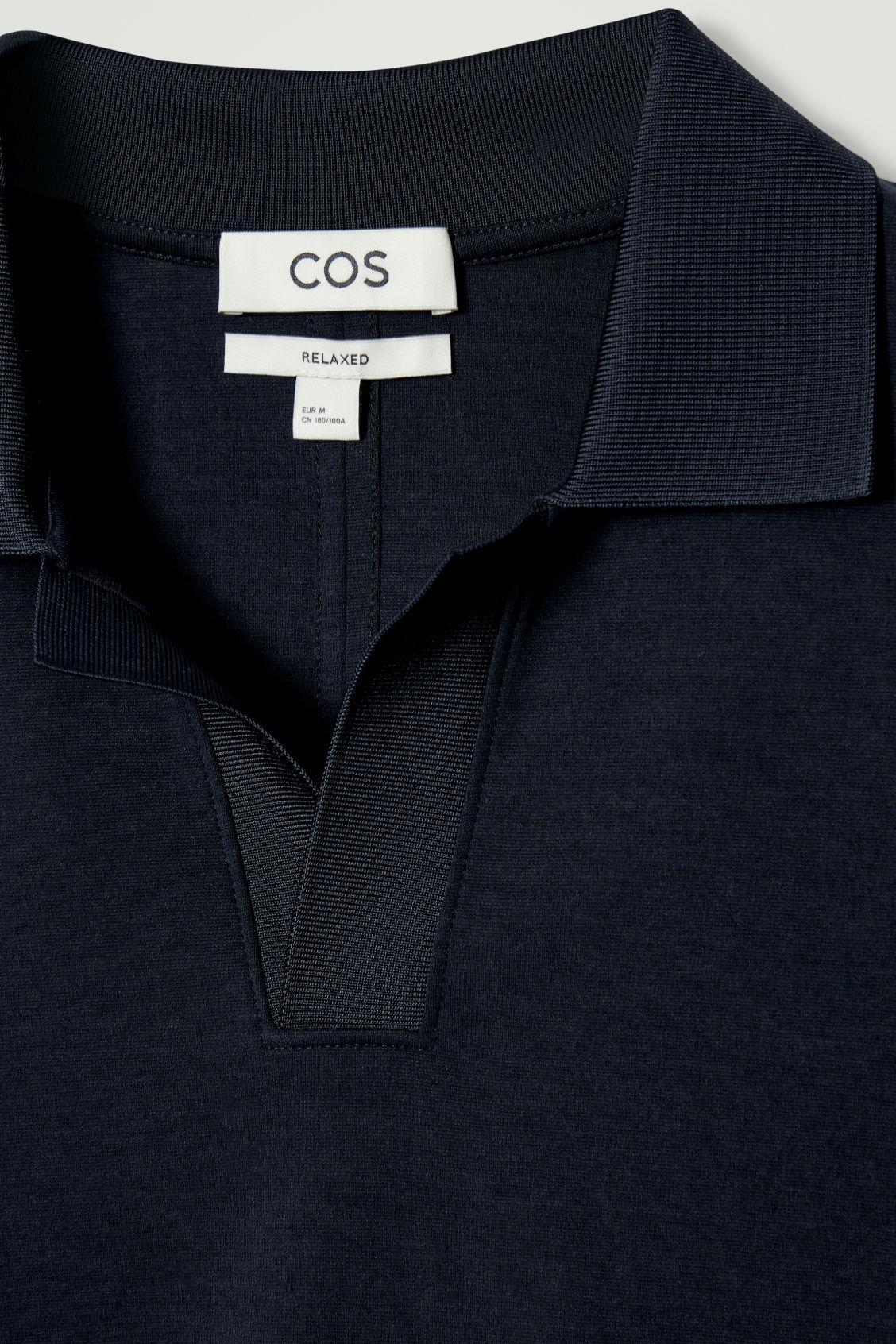 RELAXED OPEN-COLLAR POLO SHIRT Product Image
