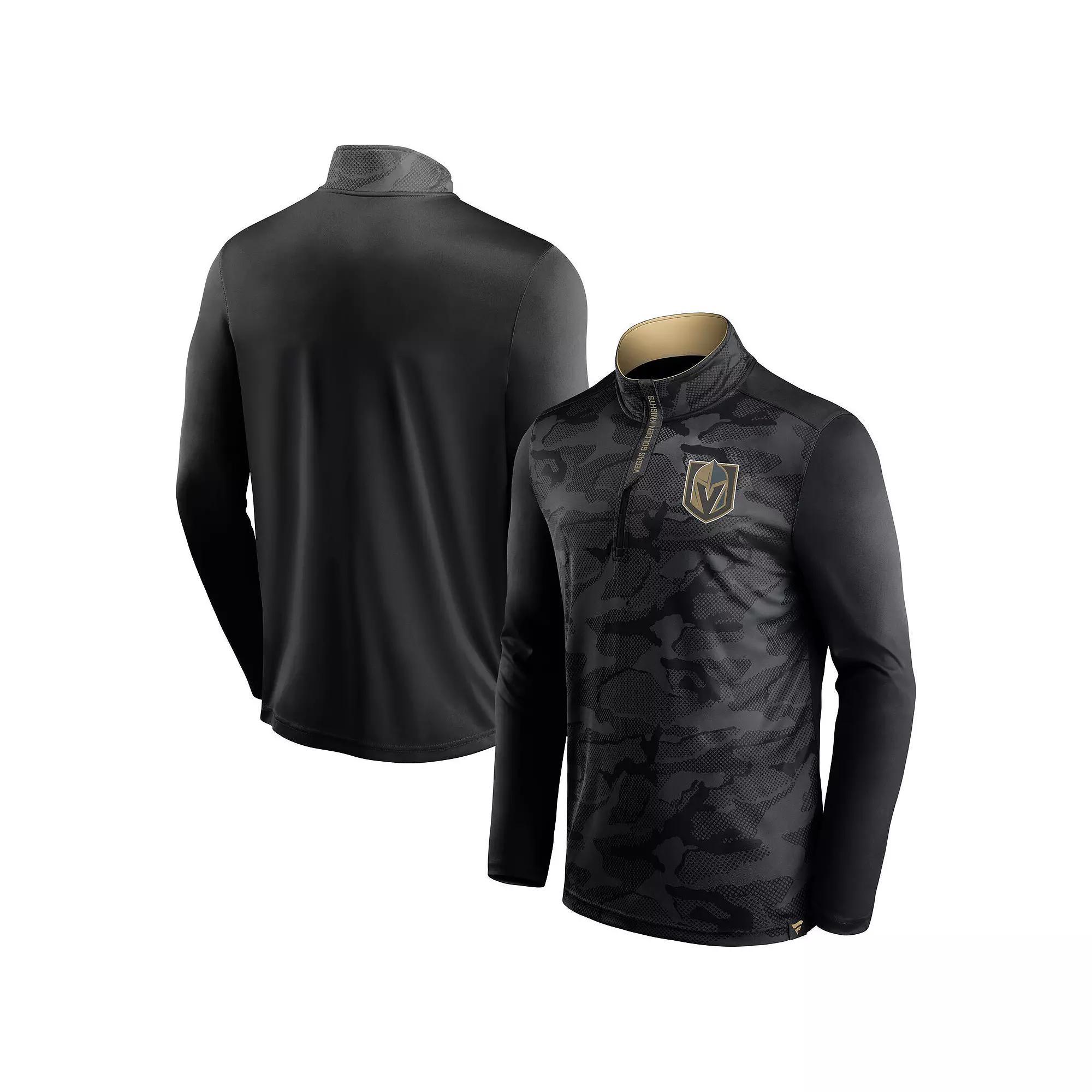 Men's Fanatics Black Vegas Golden Knights Shade Lightweight Quarter-Zip Pullover, Size: Large, Lvk Black Product Image
