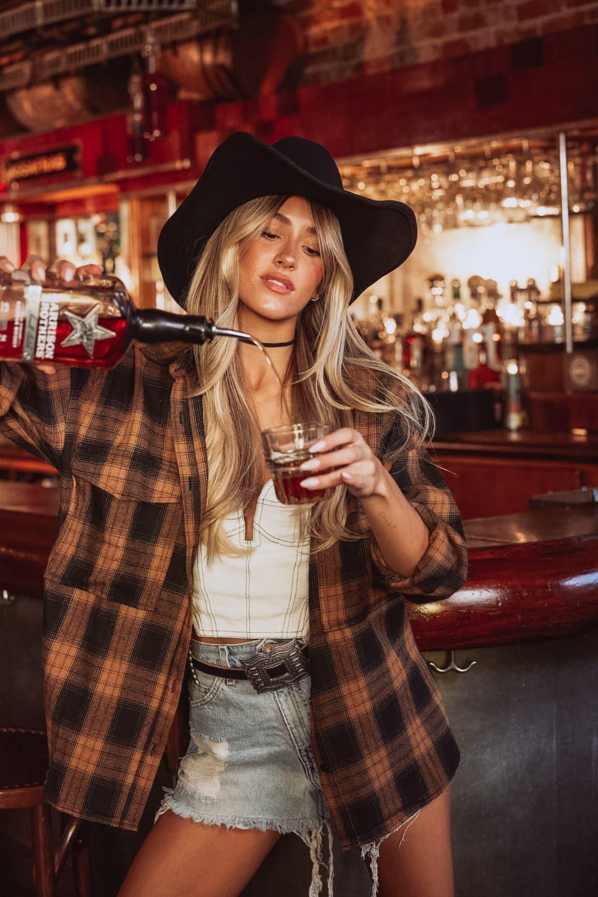 Fireside Mocha Plaid Flannel Product Image