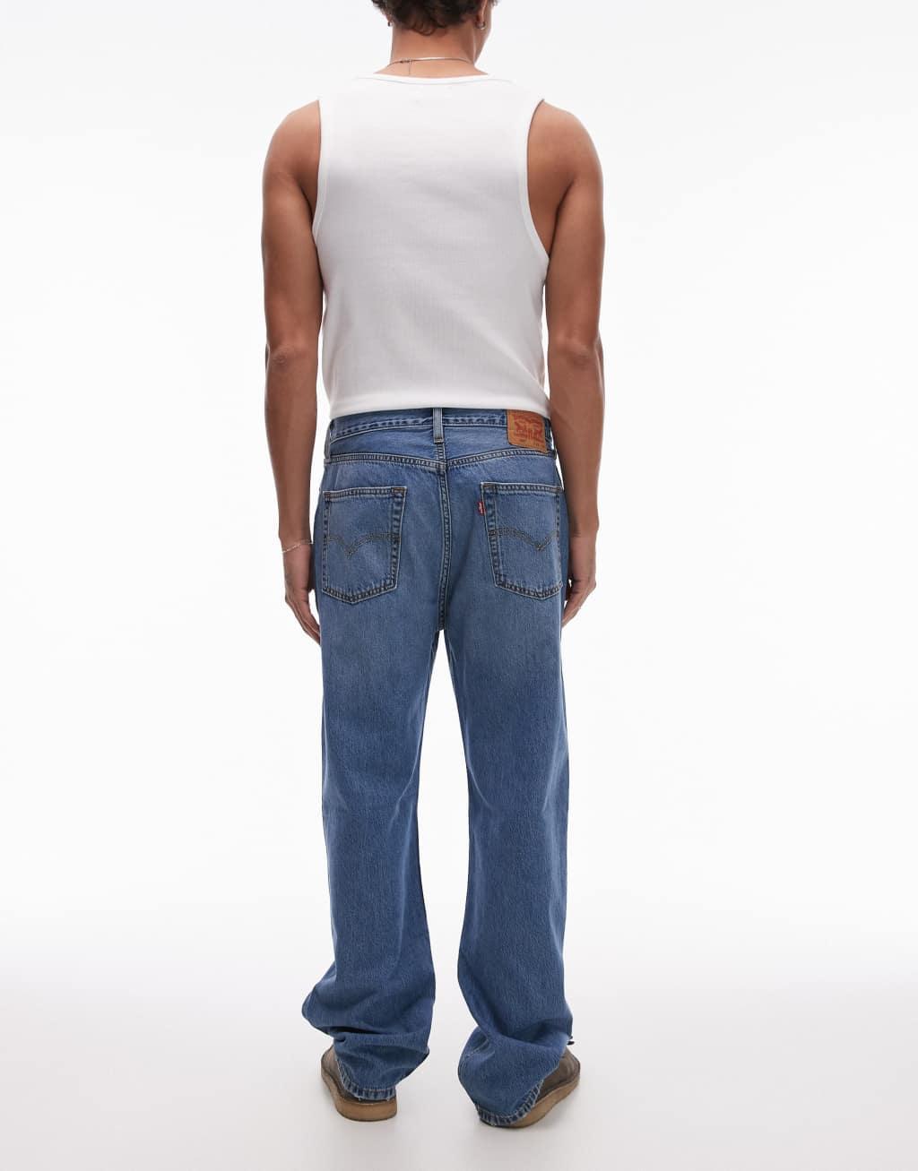 Levi's 565 loose straight fit lightweight jeans in mid wash Product Image