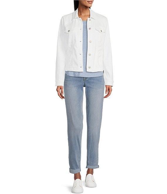 Tommy Bahama Leila Stretch Twill Woven Notch Collar Denim Jacket Product Image
