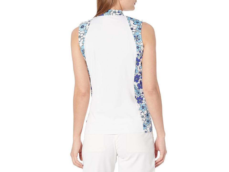 Tail Activewear Lexis Sleeveless Golf Top (Daffodil Ditsy) Women's Clothing Product Image