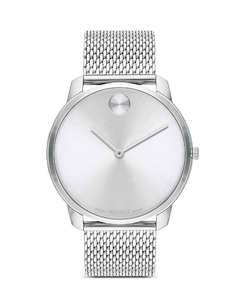 Men's Movado BoldÂ® Thin Crystal Accent Gold-Tone IP Mesh Watch with Gold-Tone Dial (Model: 3600903) Product Image