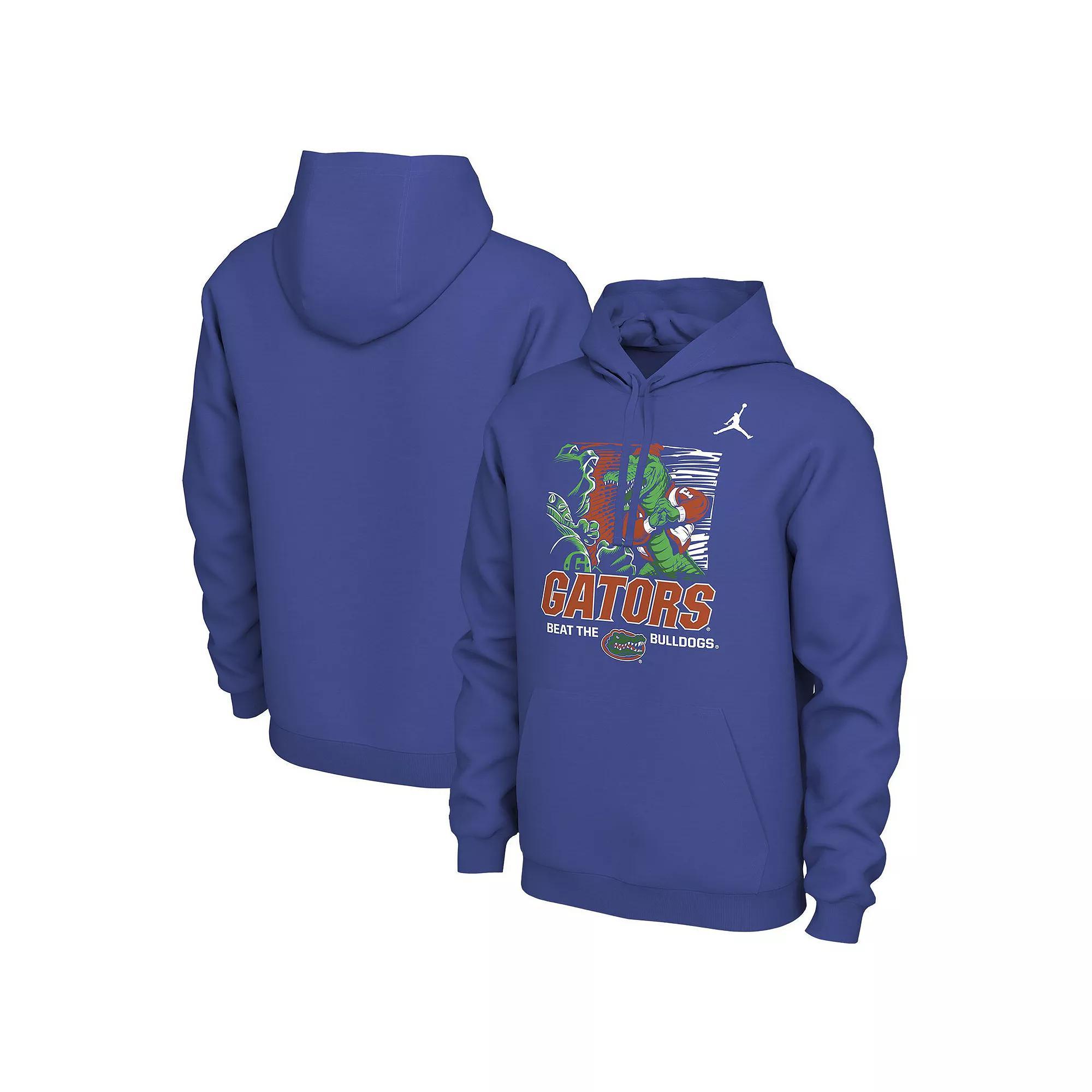 Men's Nike Royal Florida Gators FL/GA Rivalry Pullover Hoodie, Size: Small, Blue Product Image