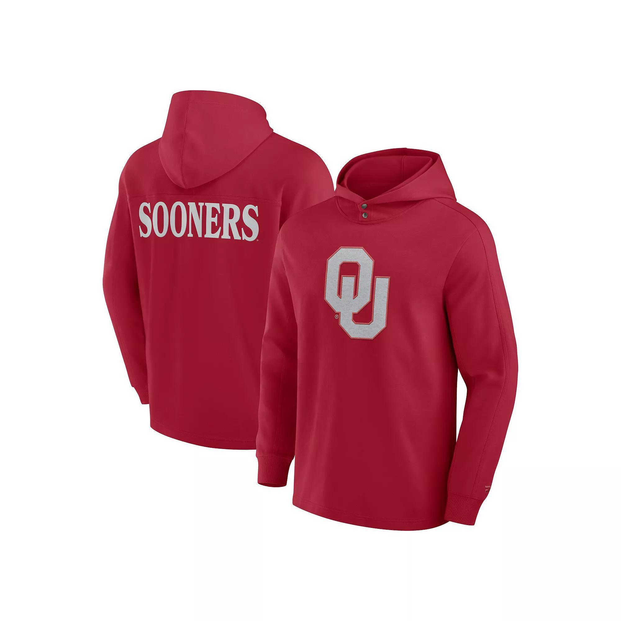 Men's Fanatics Crimson Oklahoma Sooners Blaze Pullover Hoodie, Size: Large, Red Product Image