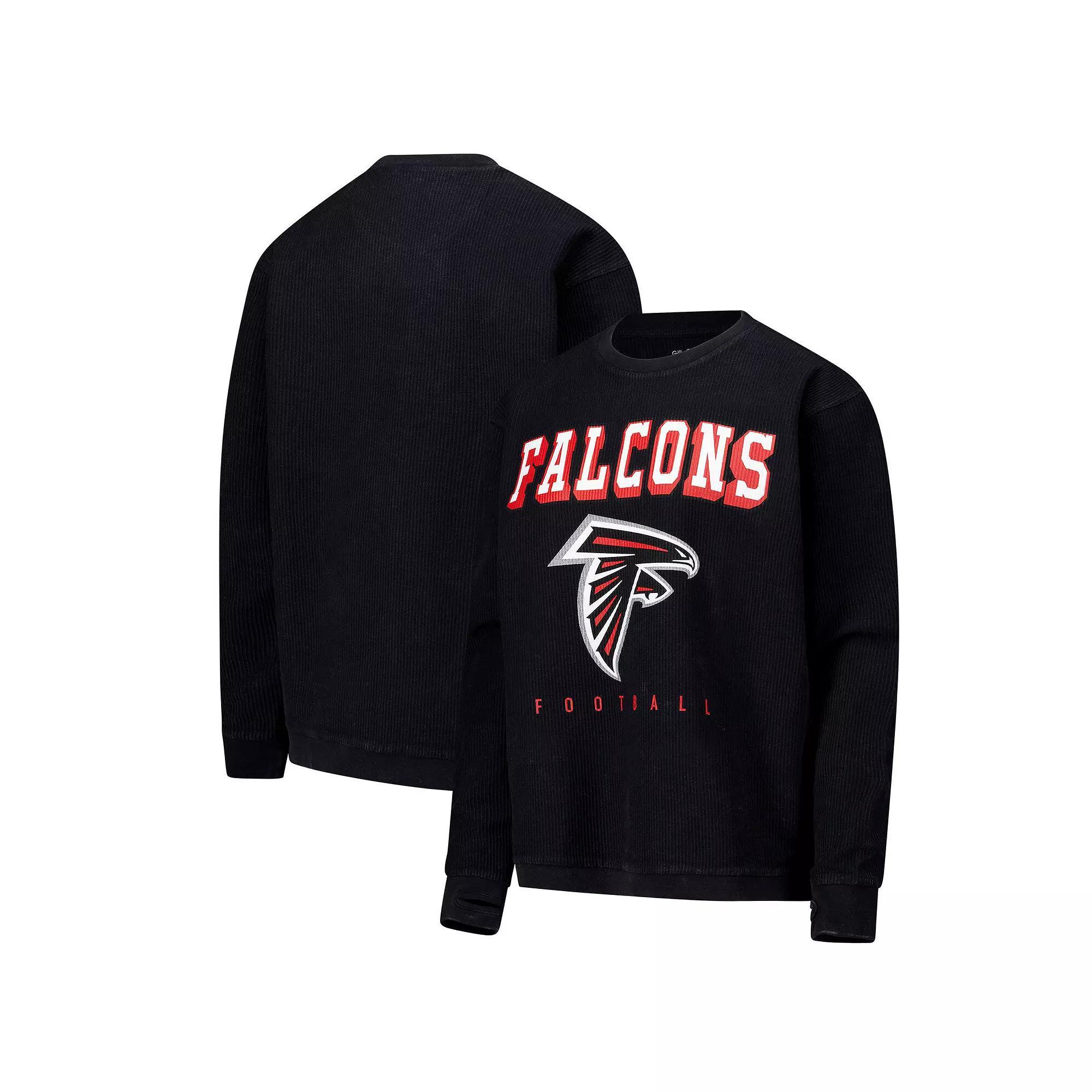 Women's G-III 4Her by Carl Banks Black Atlanta Falcons Comfy Cord Pullover Sweatshirt, Size: Medium Product Image