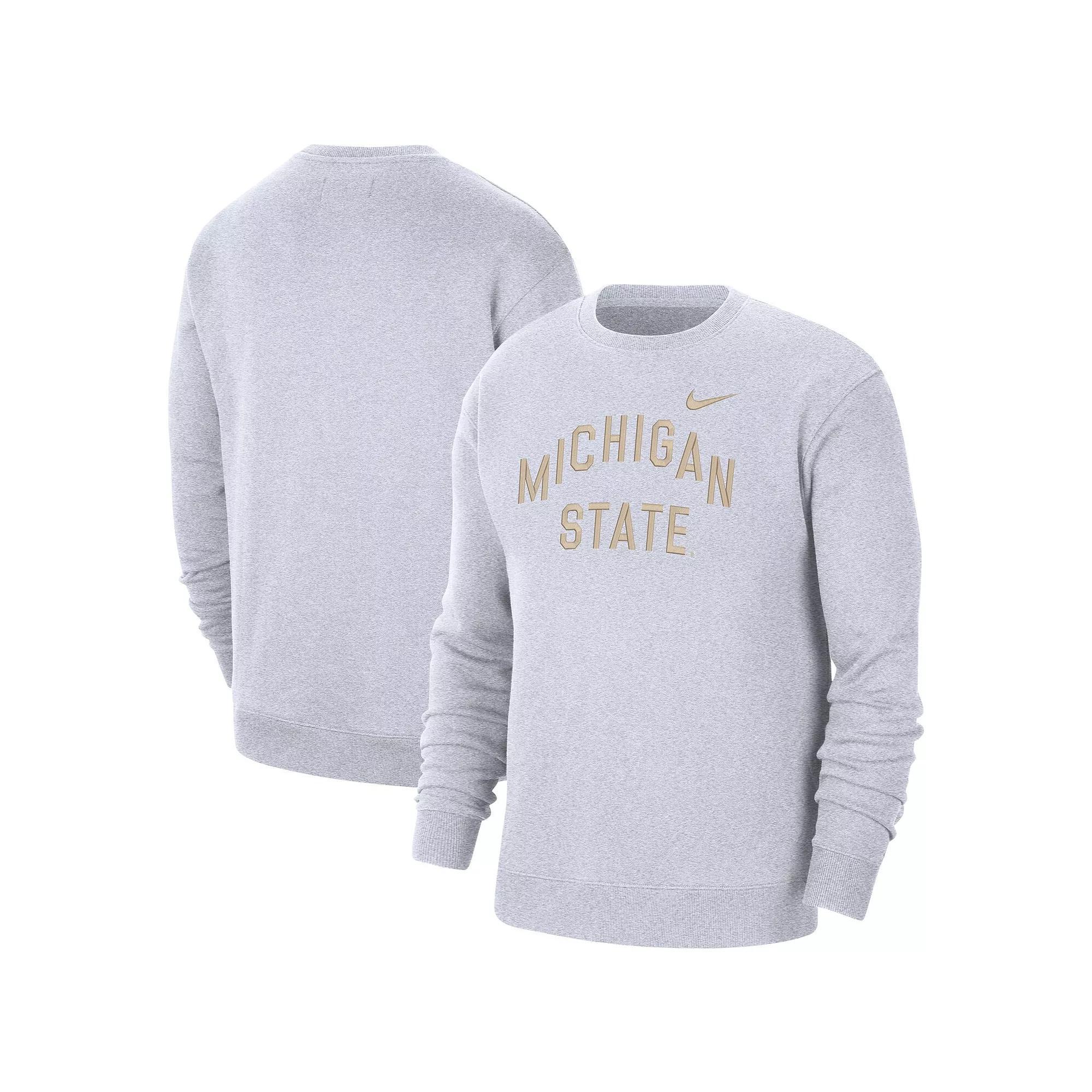 Mens Nike Michigan State Spartans Campus Pullover Sweatshirt Product Image