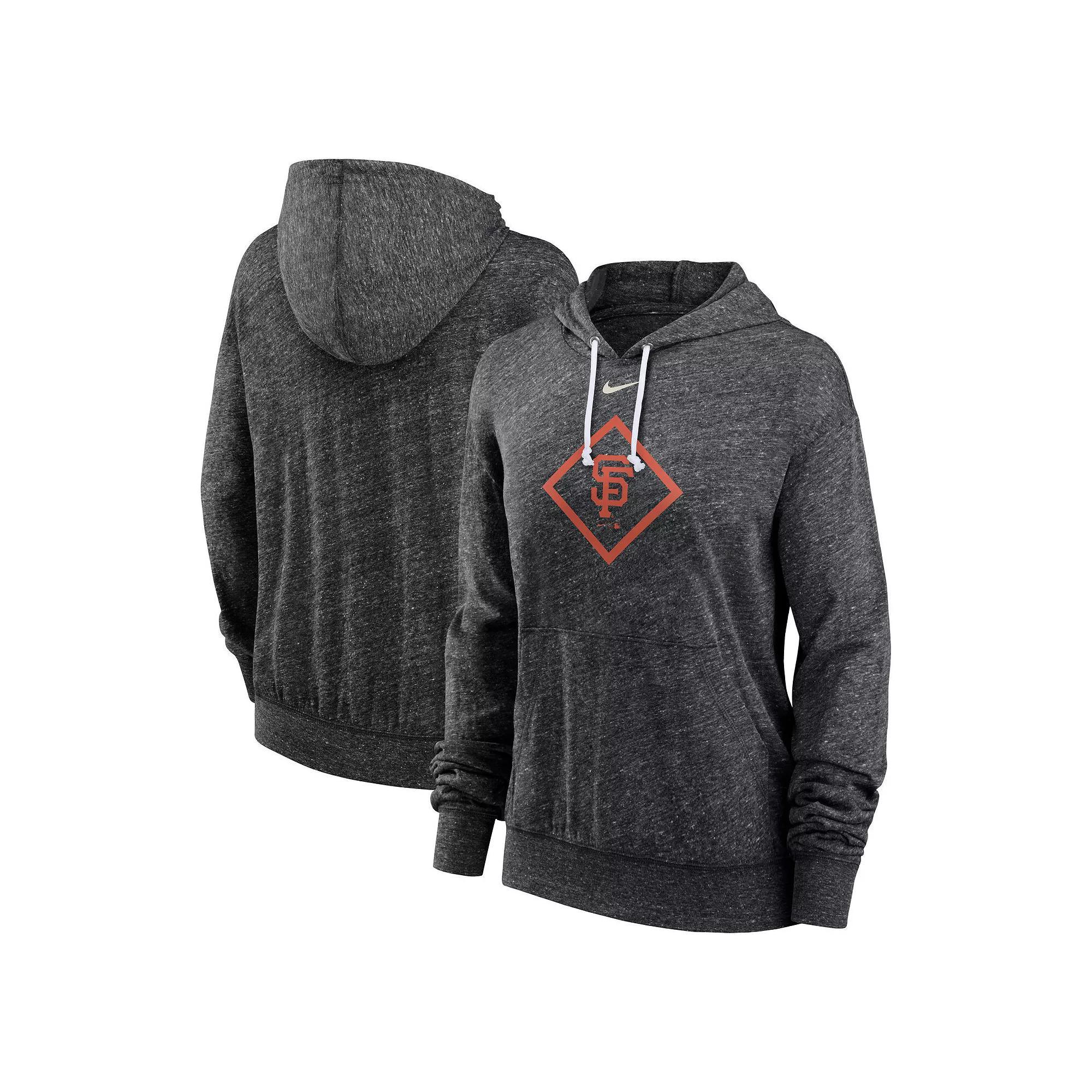 Women's Nike Red Washington Nationals Diamond Icon Gym Vintage Lightweight Hooded Top, Size: Medium Product Image
