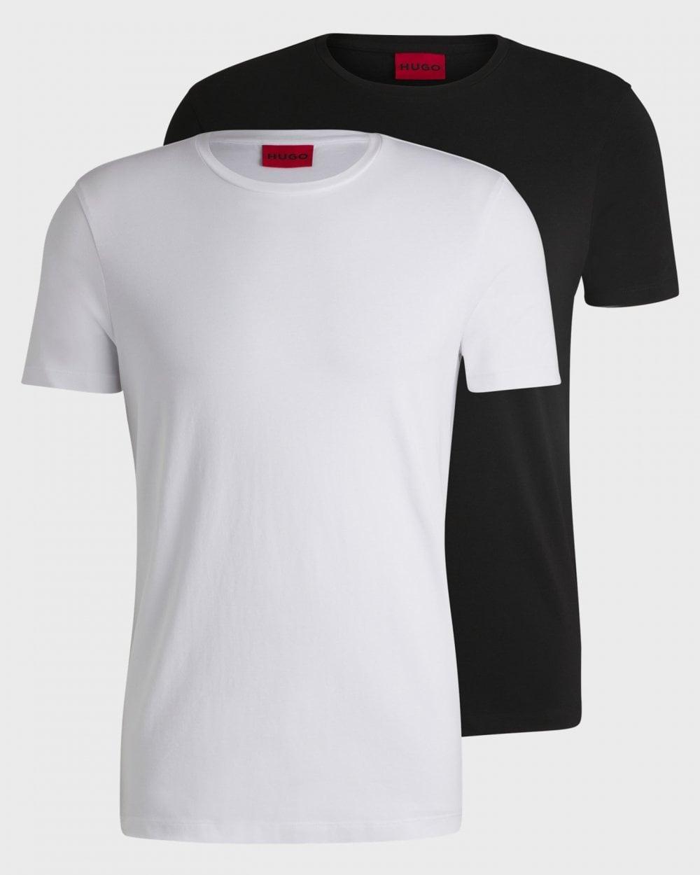 HUGO BOSS Hugo Double Pack Crew Neck T Shirt In Black Product Image