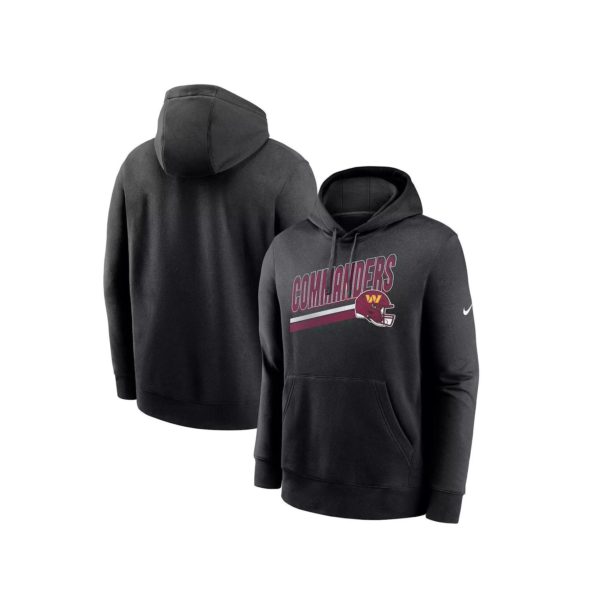 Men's Nike Black Washington Commanders Club Fleece Pullover Hoodie, Size: XXL, Wft Black Product Image