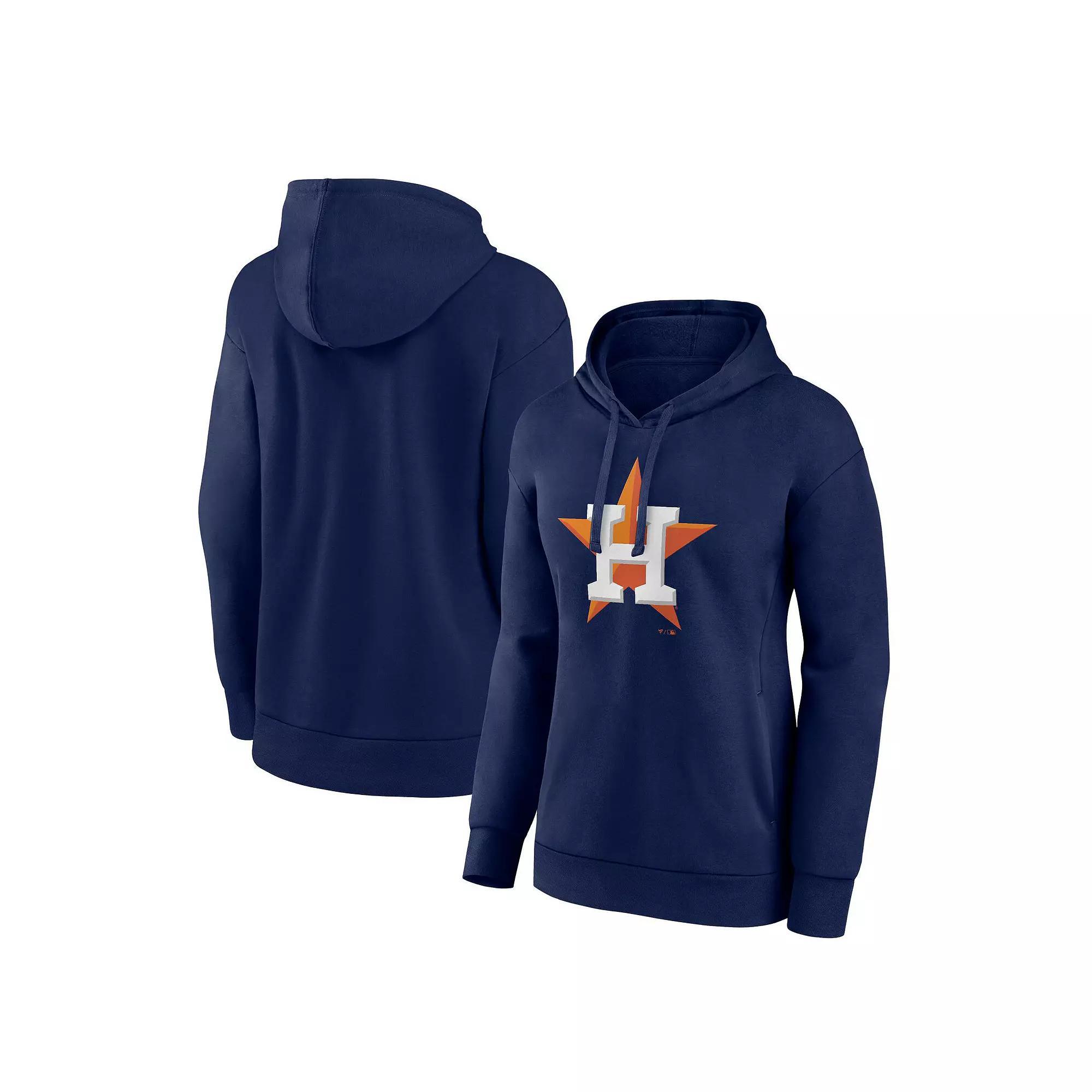 Women's Fanatics Branded Navy Houston Astros Logo Pullover Hoodie, Size: Large, Blue Product Image
