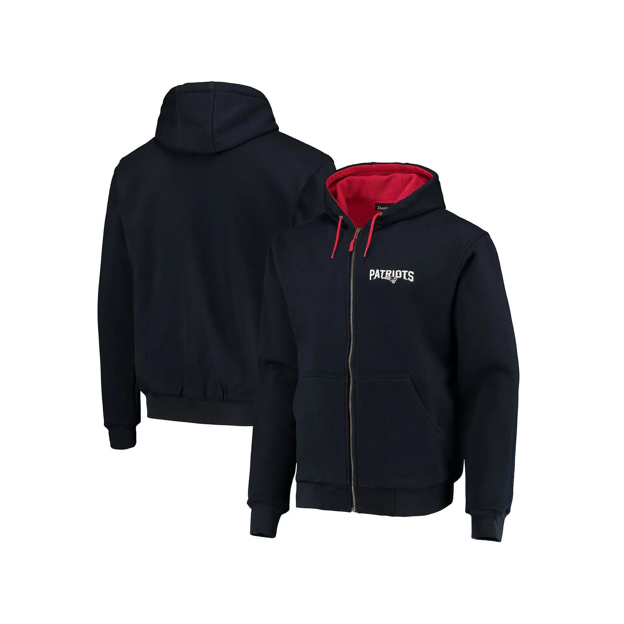 Men's Dunbrooke Navy New England Patriots Craftsman Thermal-Lined Full-Zip Hoodie, Size: XL, Blue Product Image