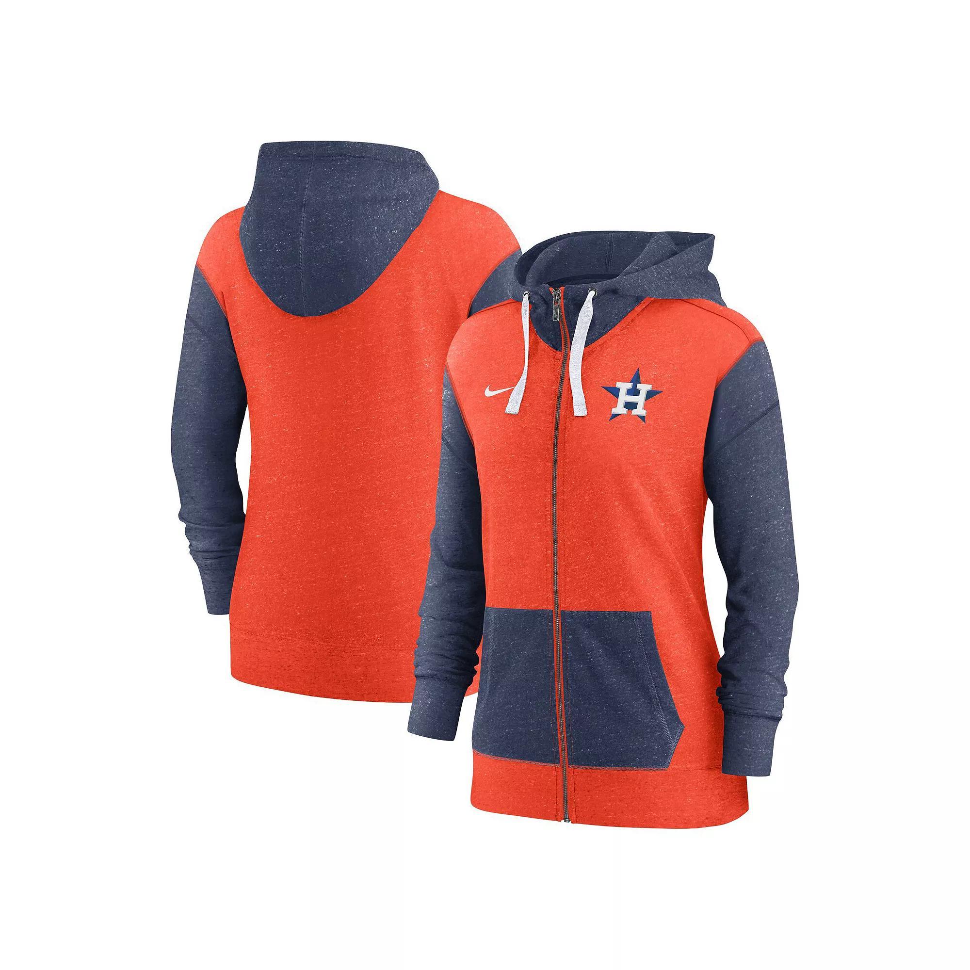 Women's Nike Orange Houston Astros Full-Zip Hoodie, Size: Small Product Image