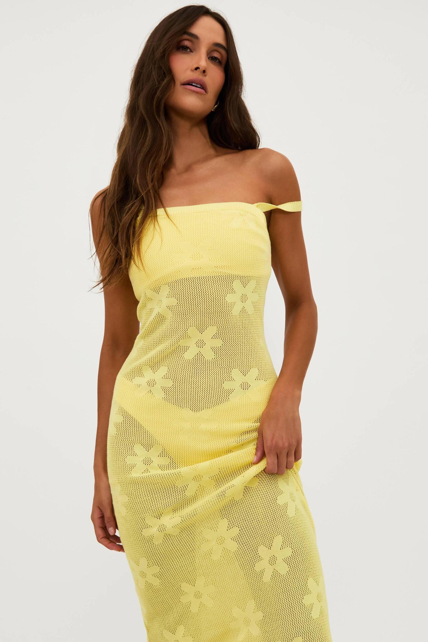 Conrad Dress Butter Blossom Jacquard Product Image