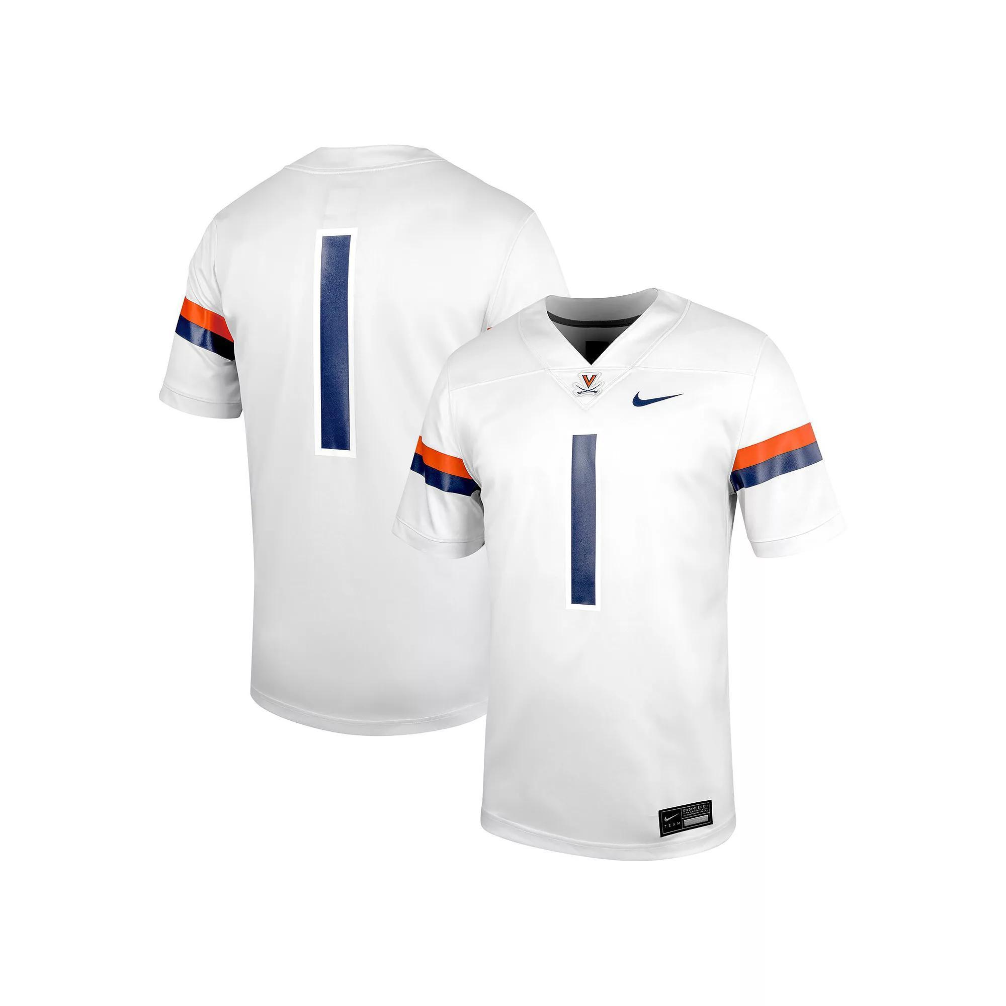Men's Nike #1 White Virginia Cavaliers Untouchable Football Jersey, Size: XL Product Image