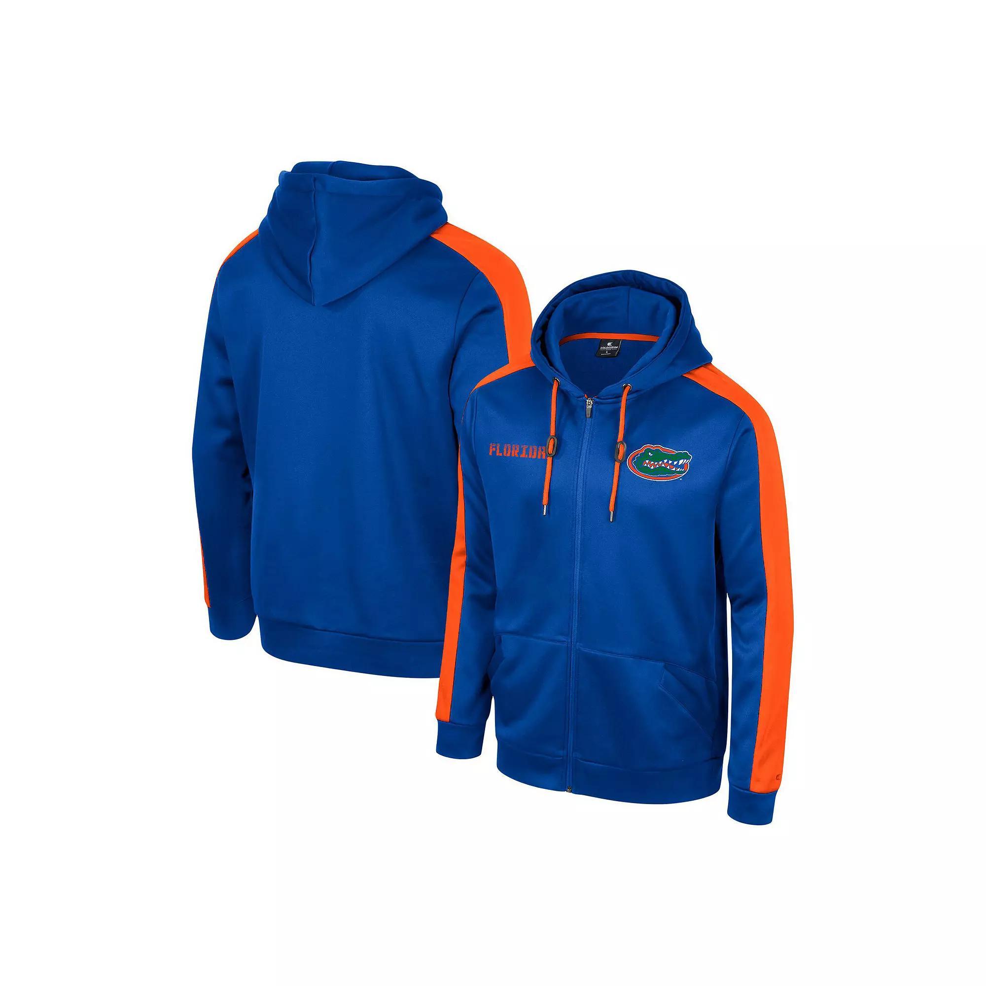 Men's Colosseum  Navy Notre Dame Fighting Irish Reese Full-Zip Hoodie, Size: Small, Blue Product Image