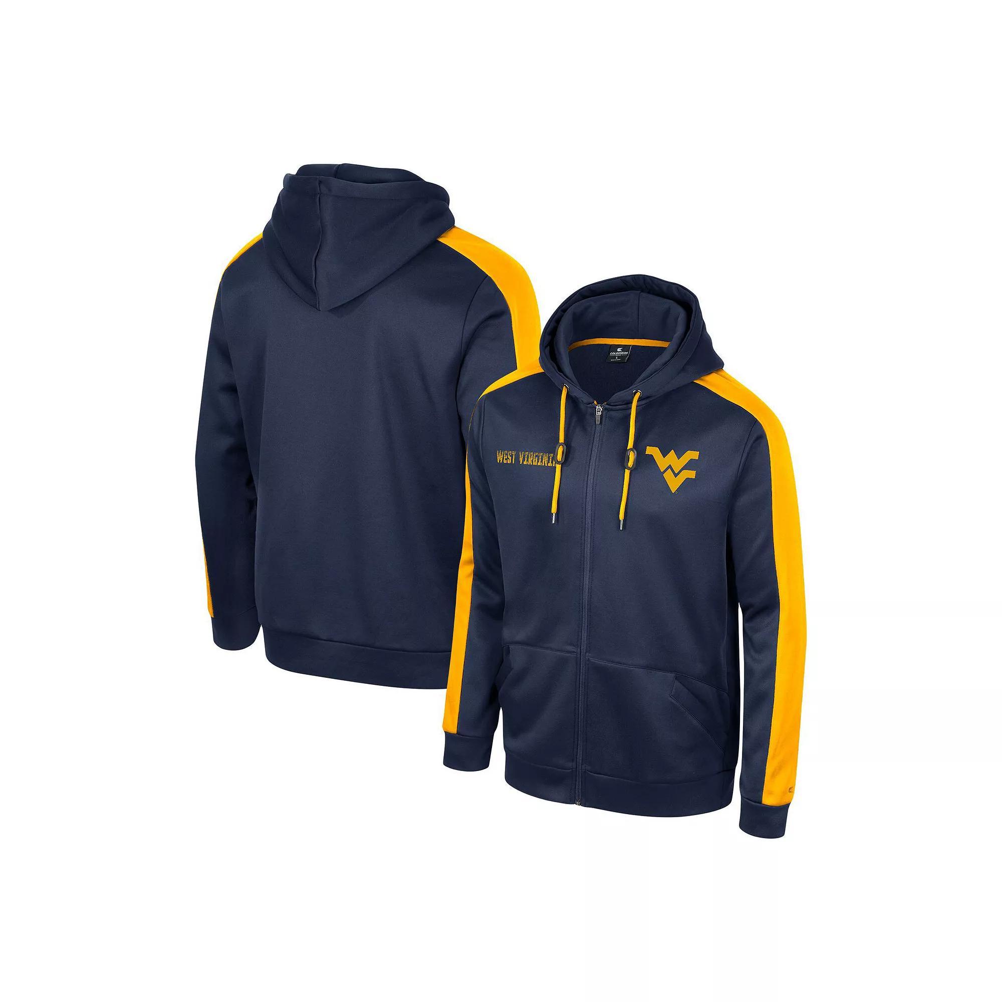 Men's Colosseum  Navy Notre Dame Fighting Irish Reese Full-Zip Hoodie, Size: Small, Blue Product Image