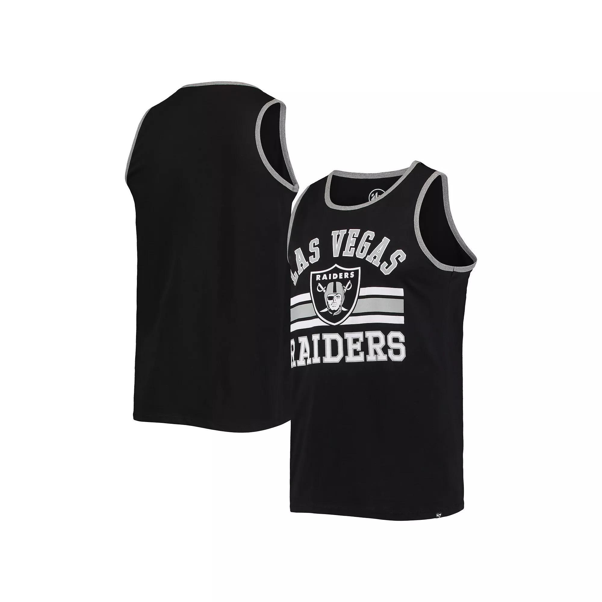 Men's '47 Black Las Vegas Raiders Edge Super Rival Tank Top, Size: Small, Lvr Black Product Image