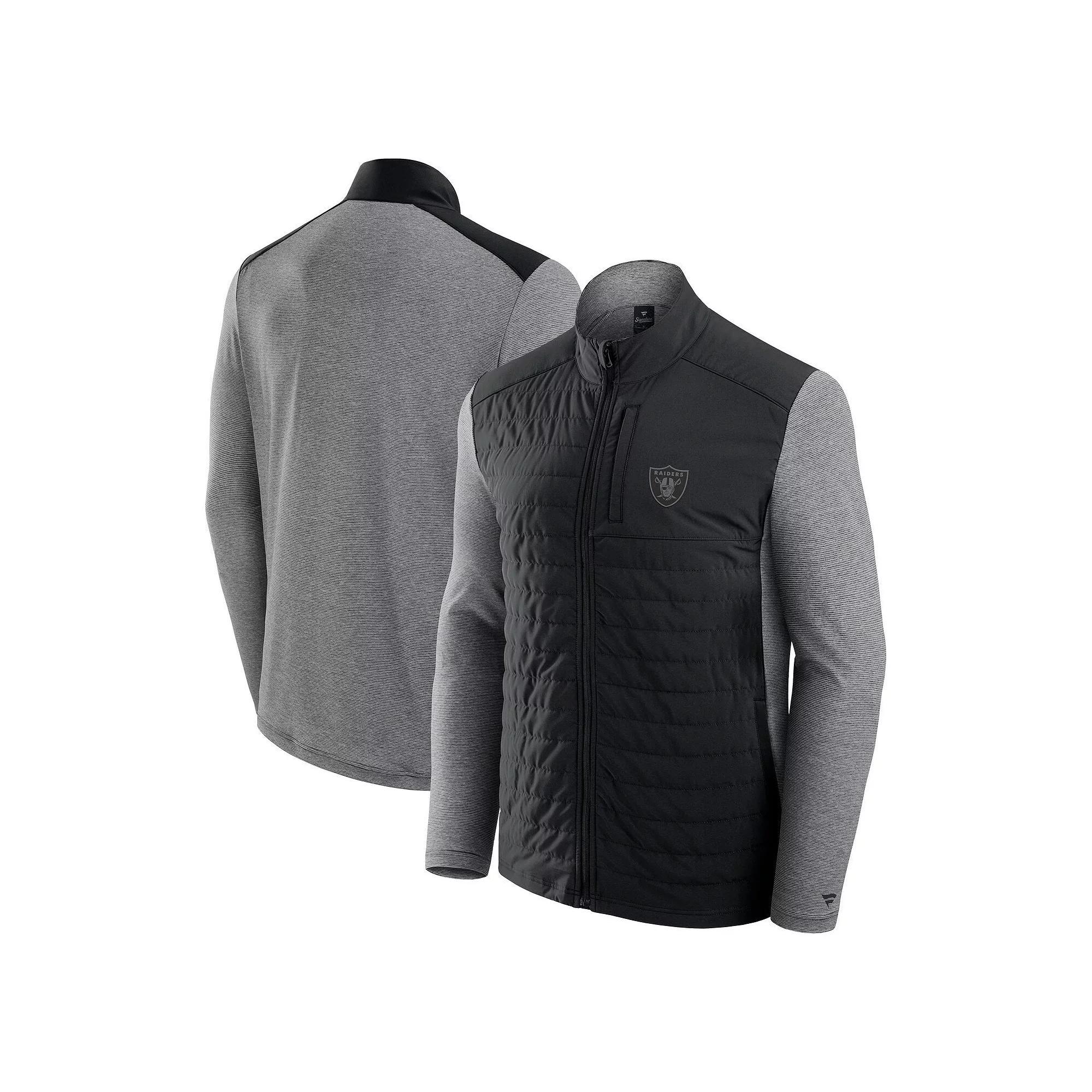 Unisex Fanatics Black/Heather Gray Buffalo Bills Tonal Full-Zip Jacket, Adult Unisex, Size: XL Product Image