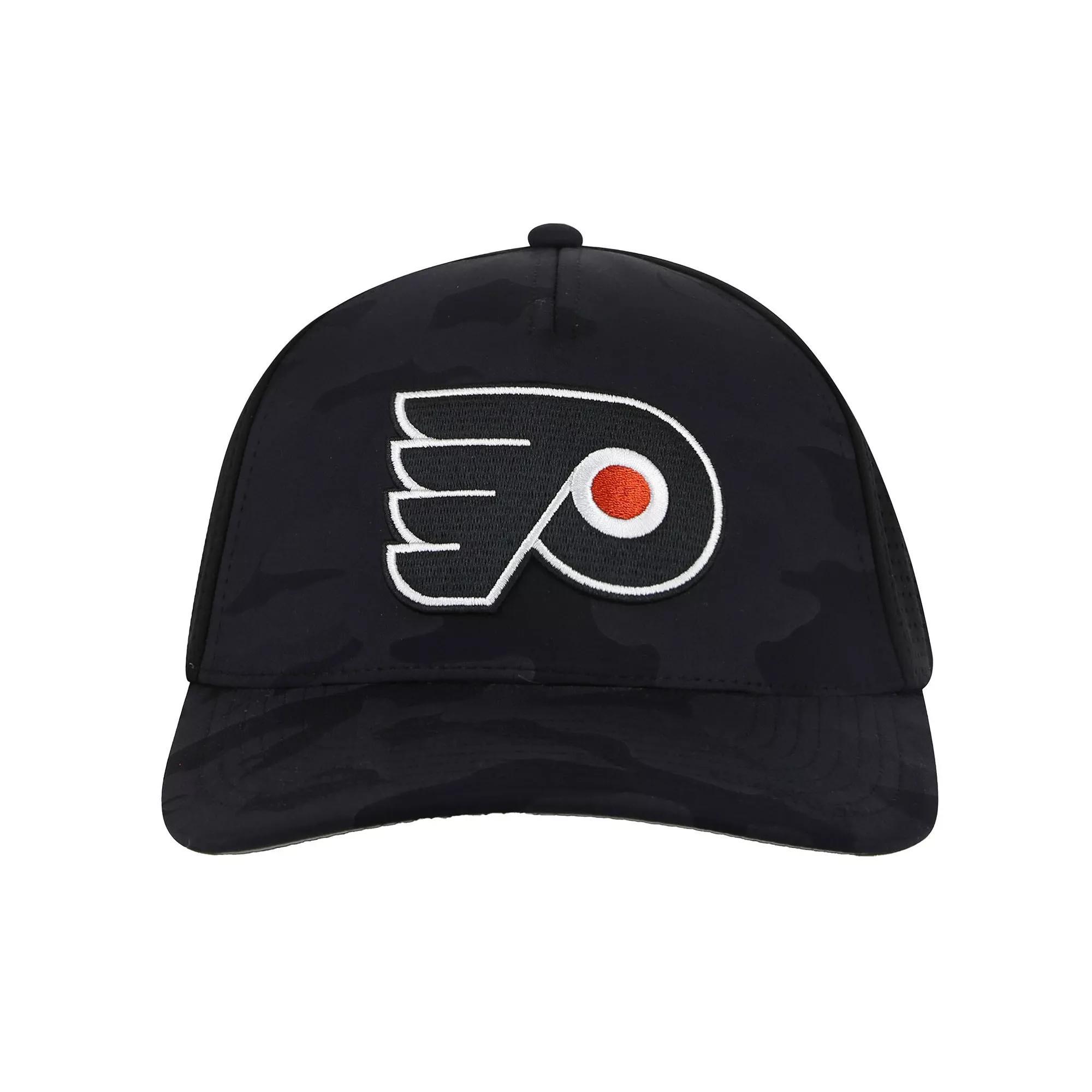 Men's American Needle  Black Philadelphia Flyers Valin Camo Super Tech Vented Adjustable Hat, Fly Black Product Image